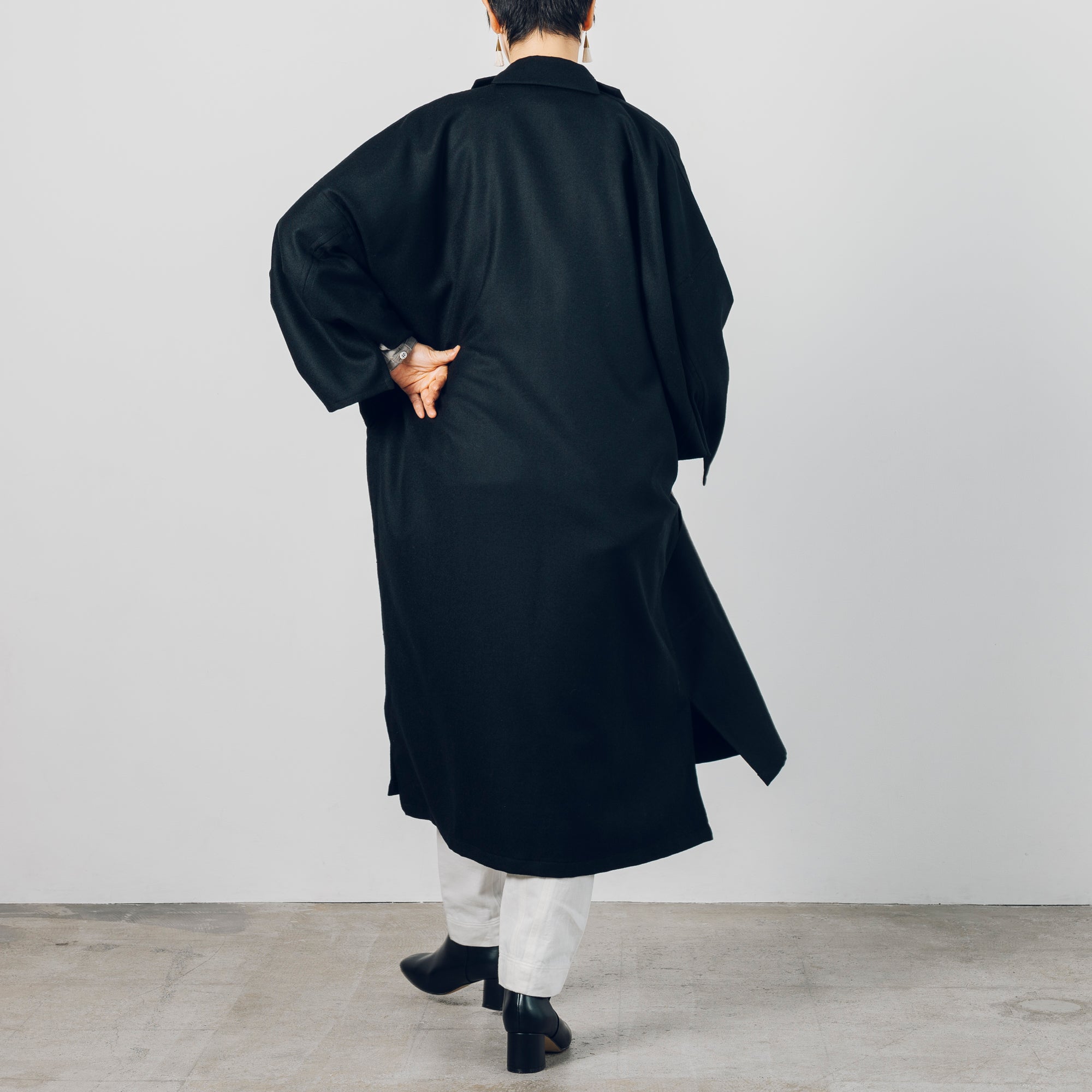 [Smooth jacket] Rescue linen/black