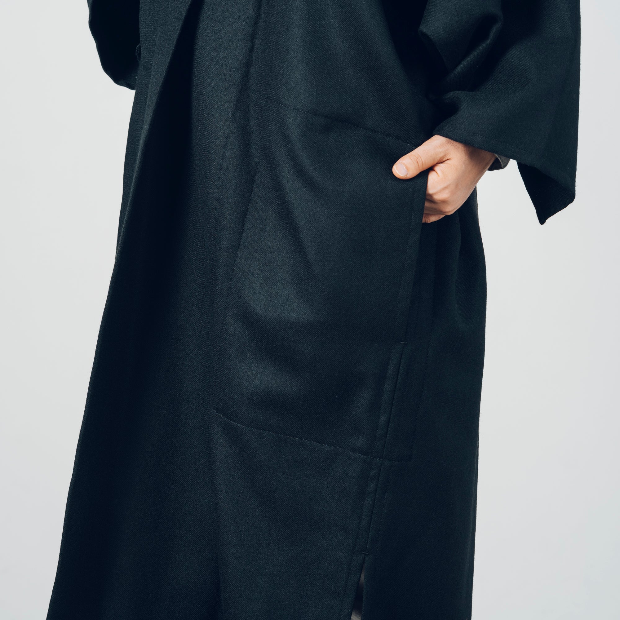 [Smooth jacket] Rescue linen/black
