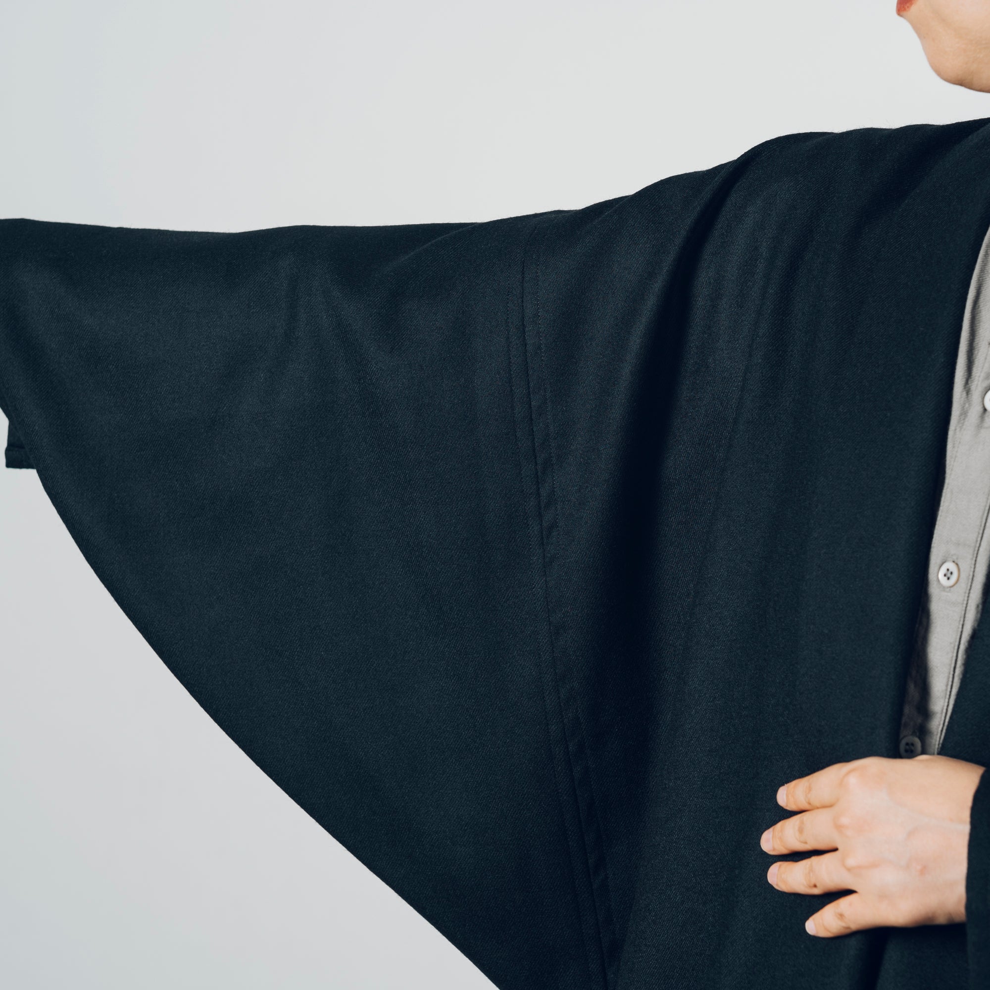 [Smooth jacket] Rescue linen/black