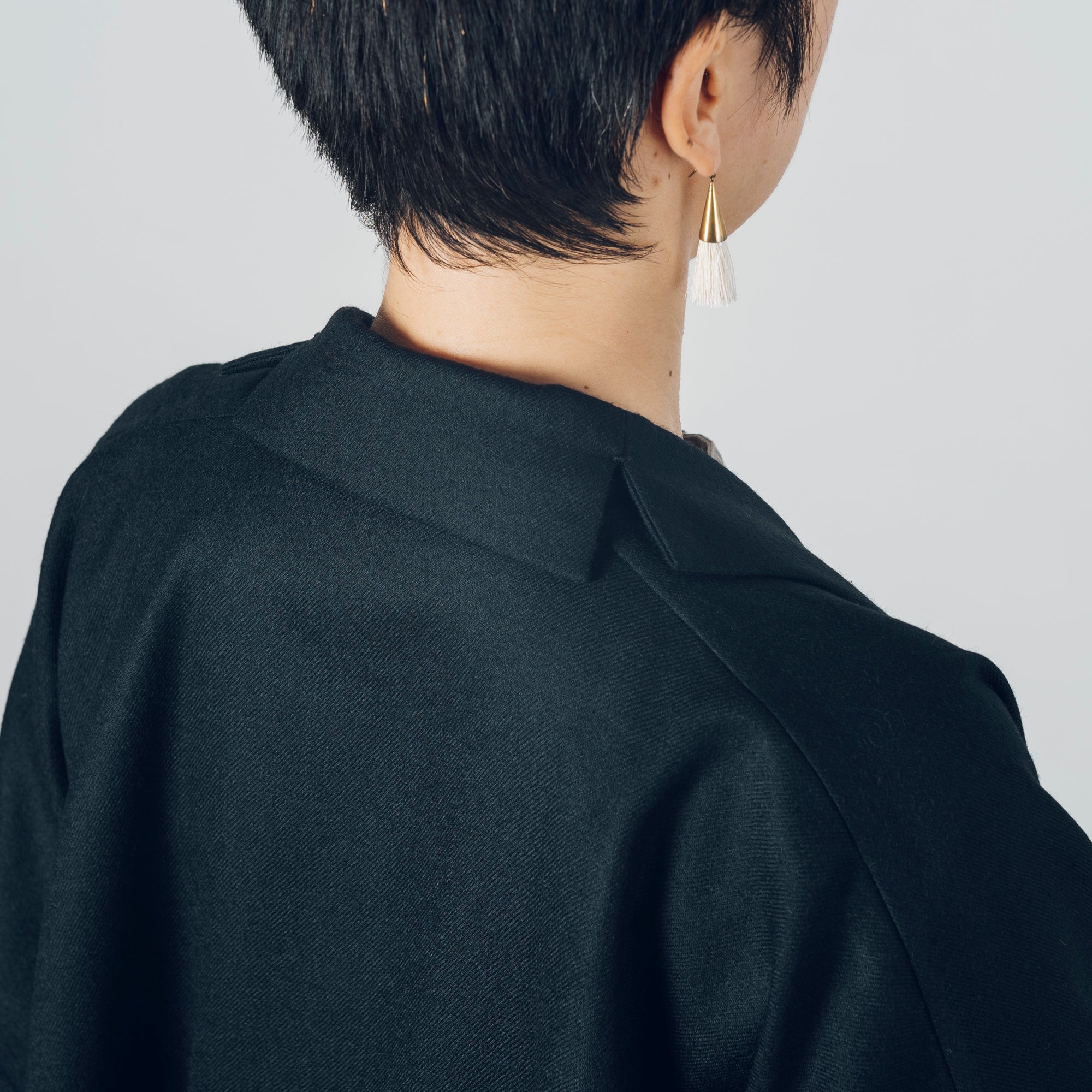 [Smooth jacket] Rescue linen/black