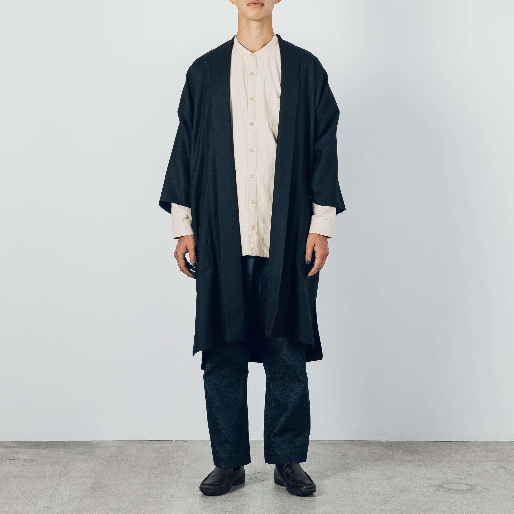 [Smooth jacket] Rescue linen/black