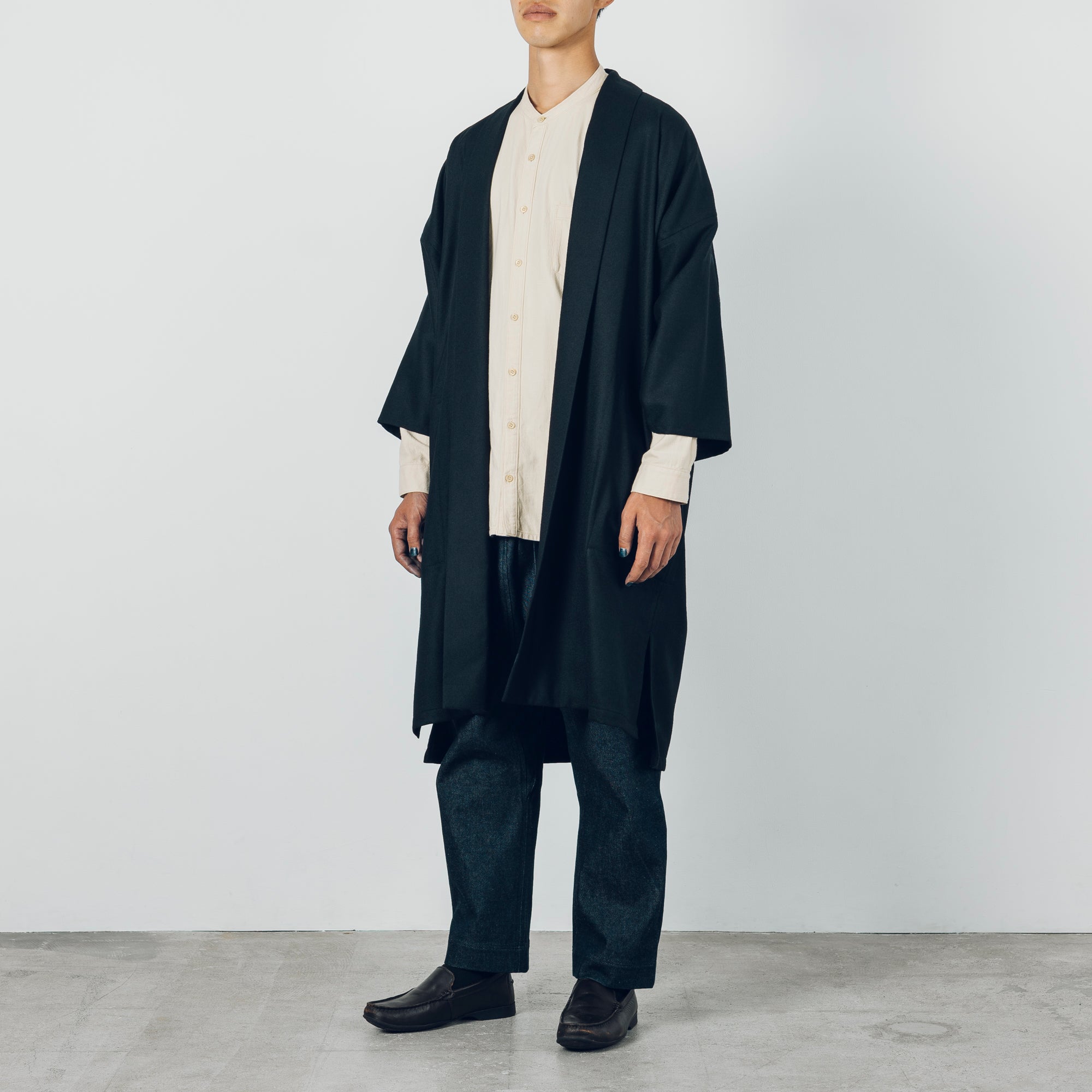 [Smooth jacket] Rescue linen/black