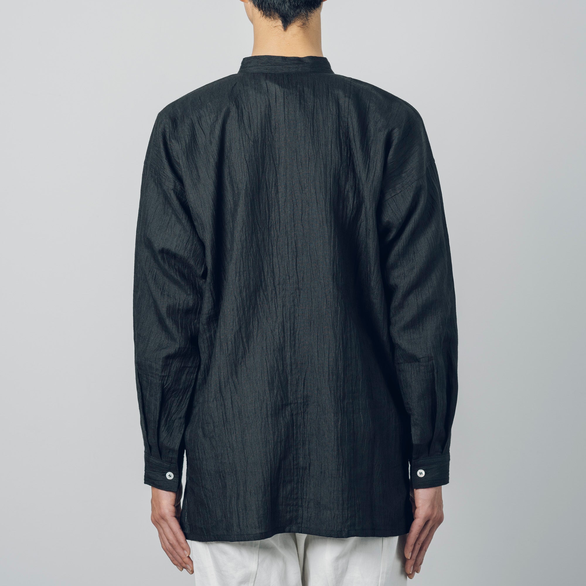 Advance reservation [Echizen shirt long length] Ramie (linen) / Shinnosuke Jofu