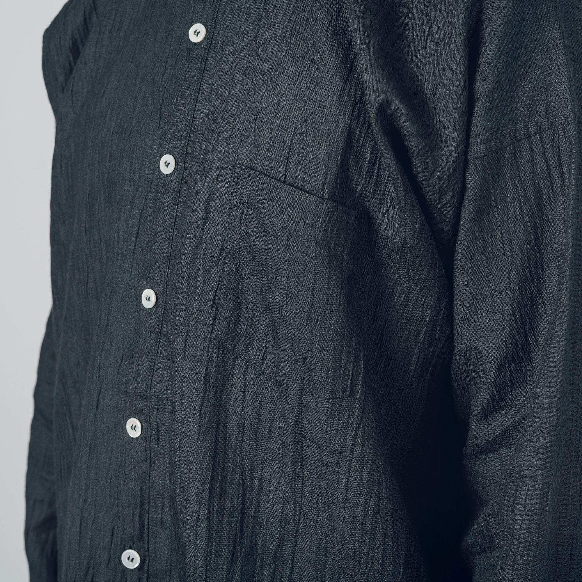 Advance reservation [Echizen shirt long length] Ramie (linen) / Shinnosuke Jofu