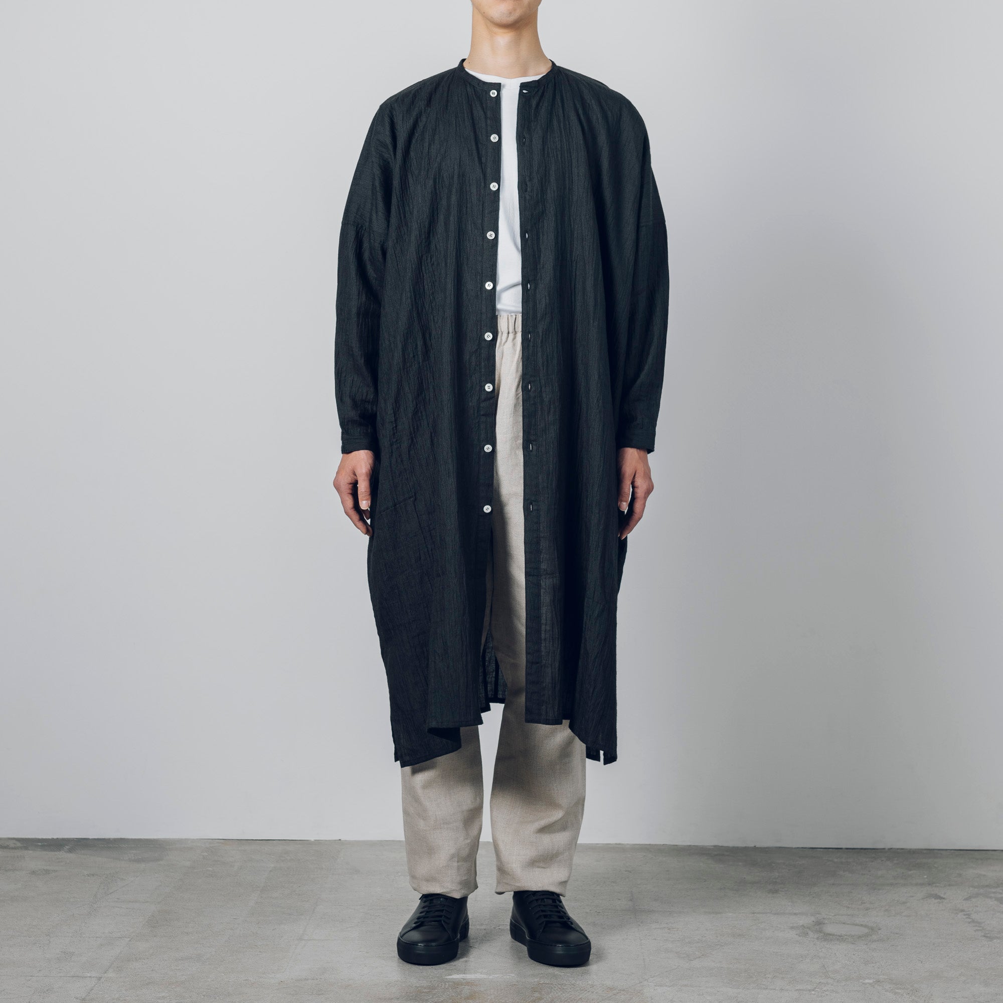 Advance reservation [Echizen One-piece dress] Ramie (linen) / Shinnosuke upper cloth