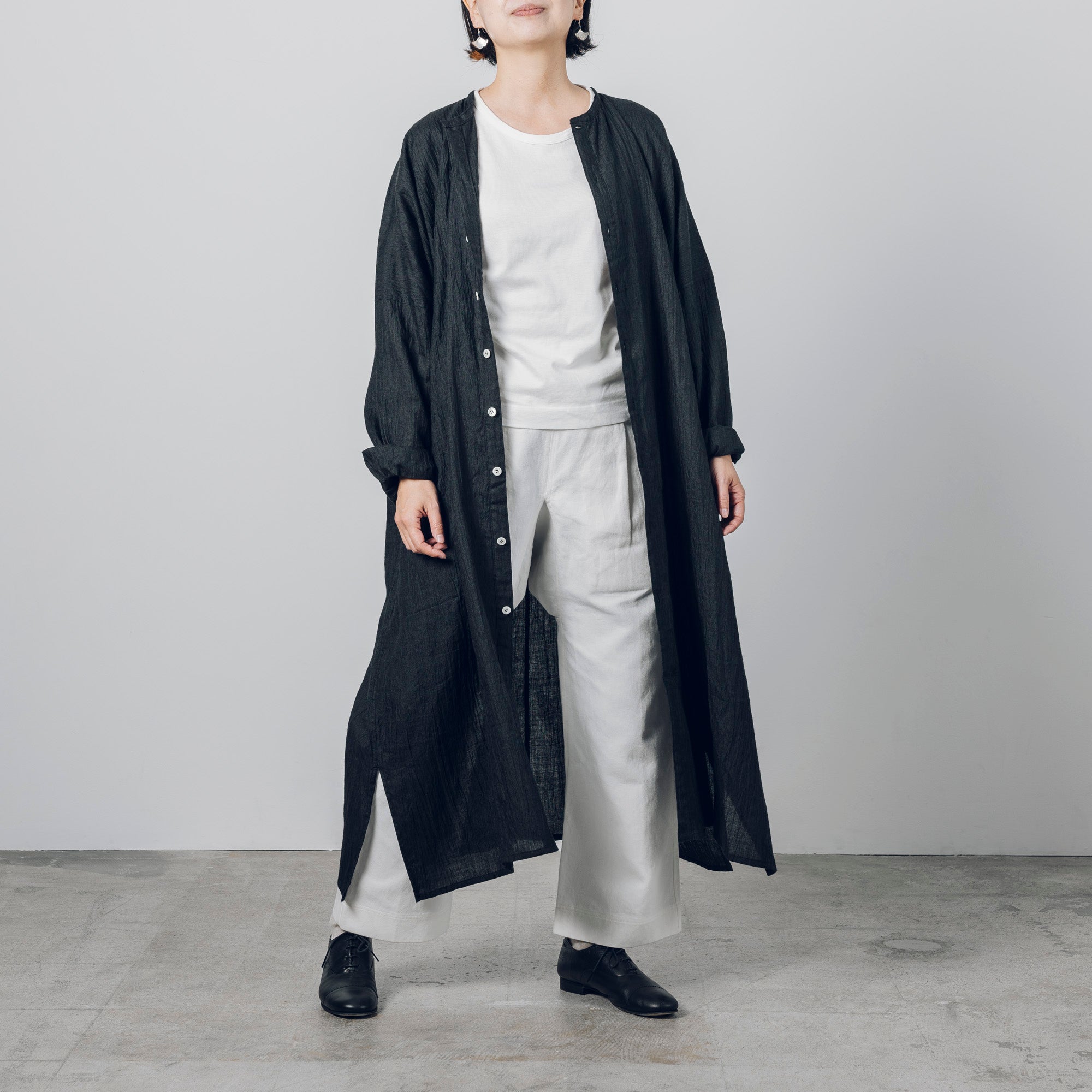 Advance reservation [Echizen One-piece dress] Ramie (linen) / Shinnosuke upper cloth