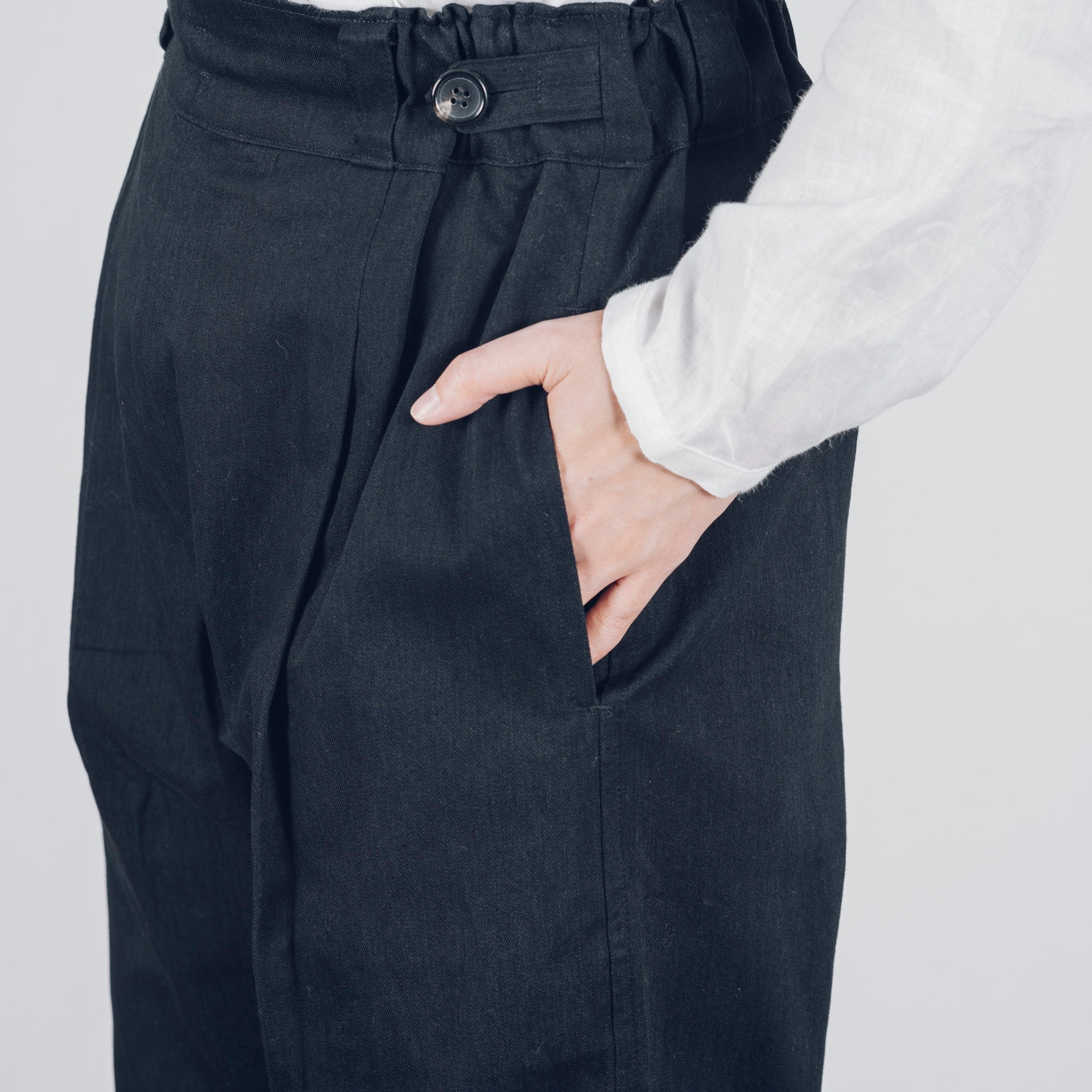 [Hakama] Organic cotton / Black