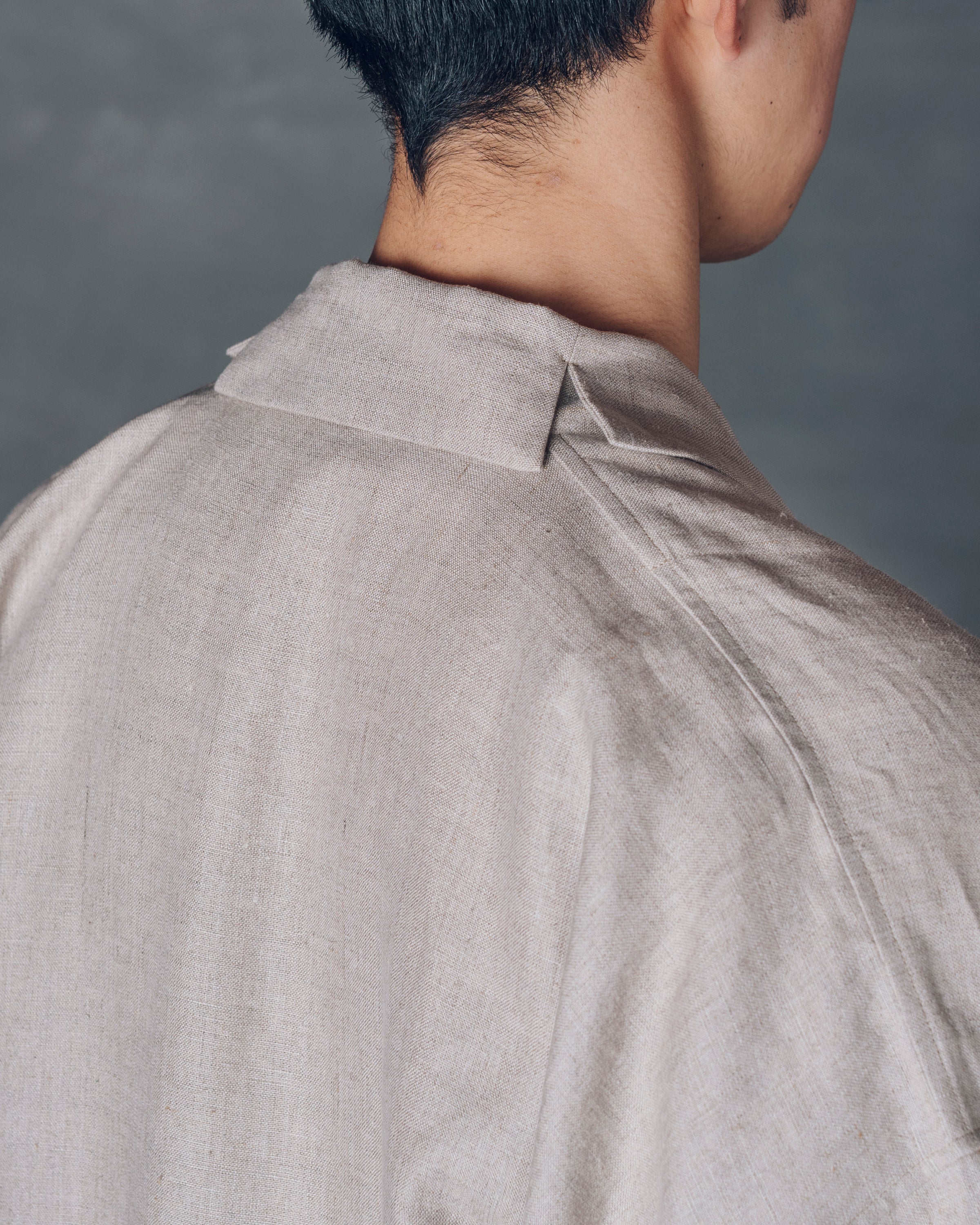 [もじり袖羽織]ロング/リネン/キナリ