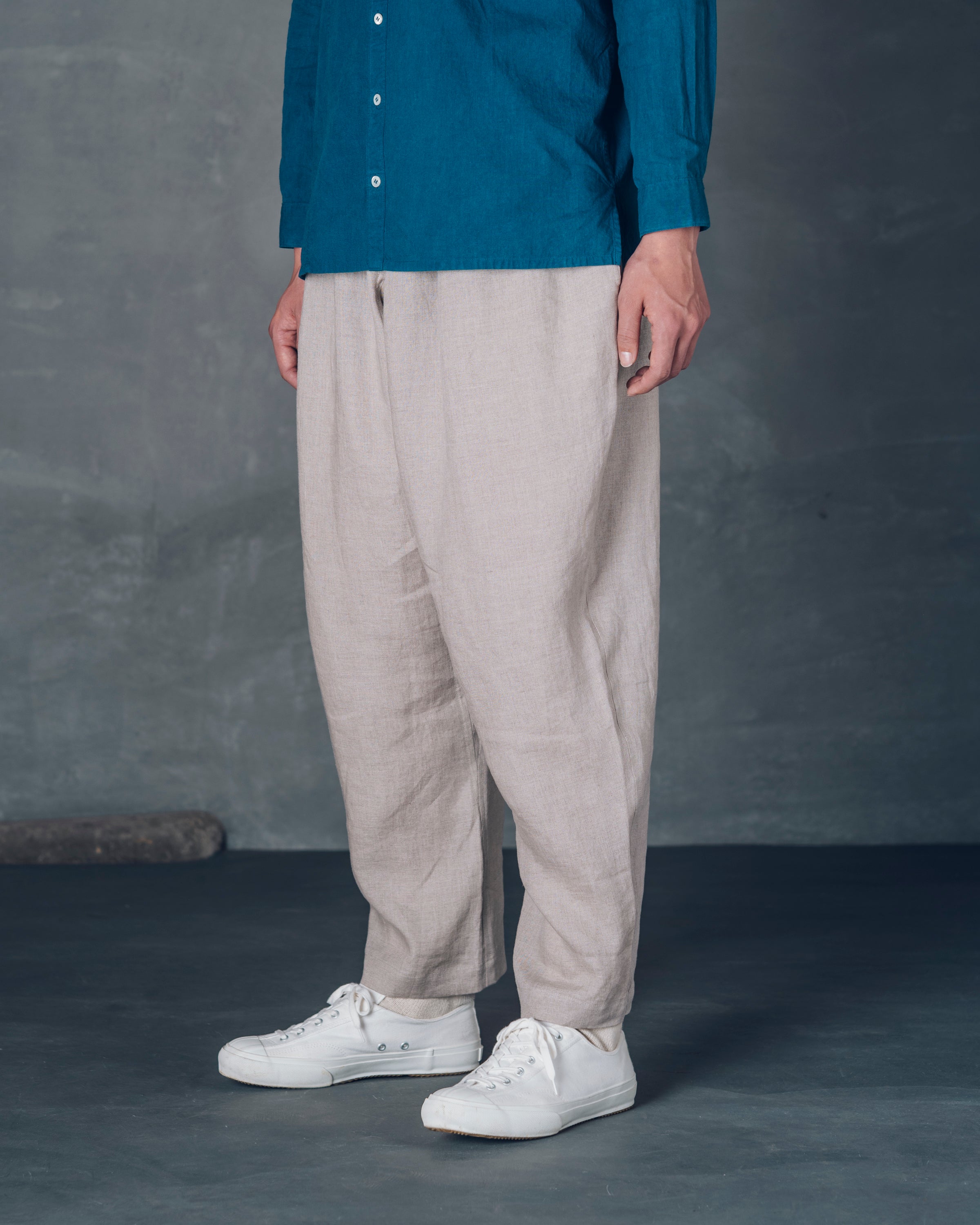 ［かるさんワイド］リネン/生成