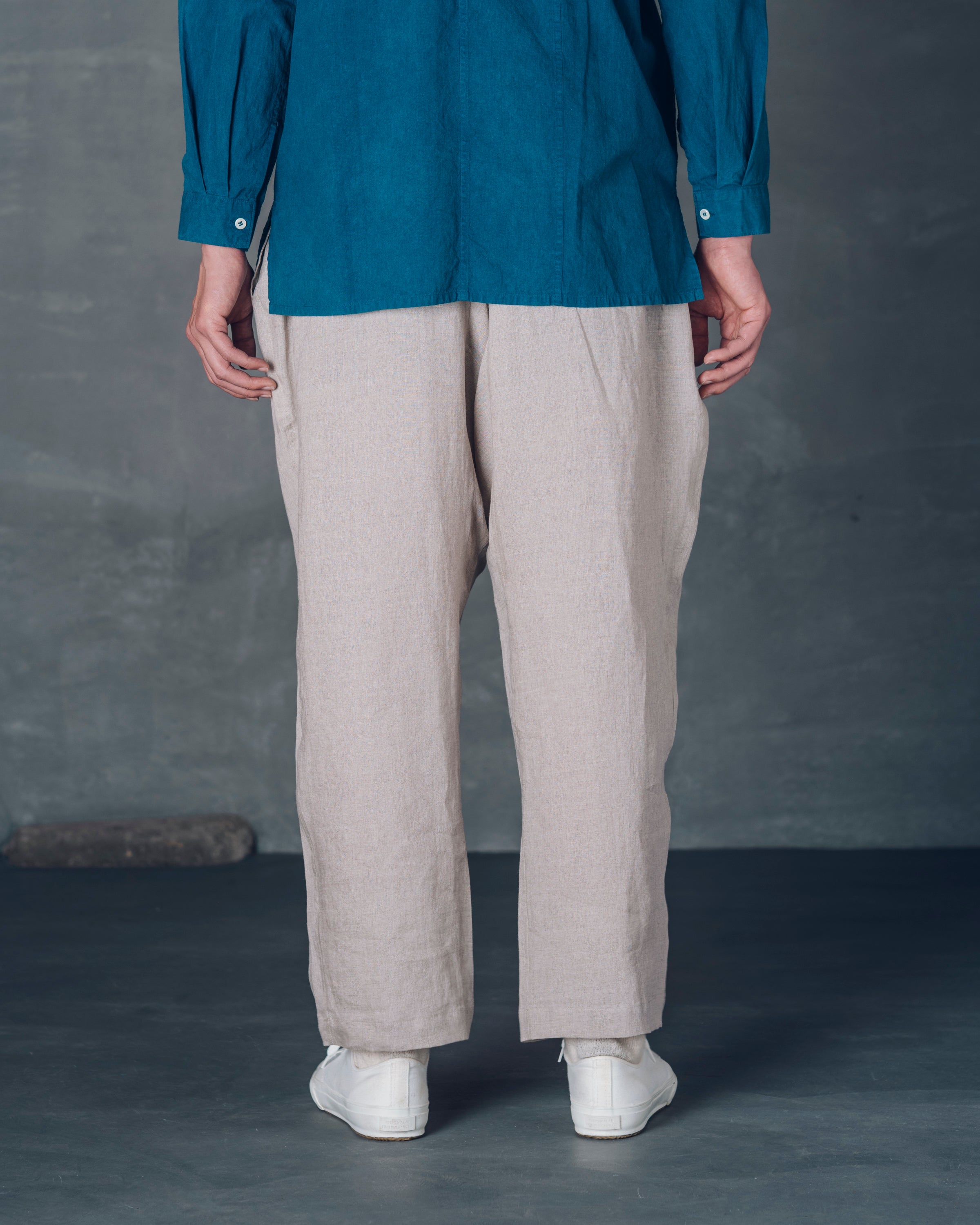 ［かるさんワイド］リネン/生成