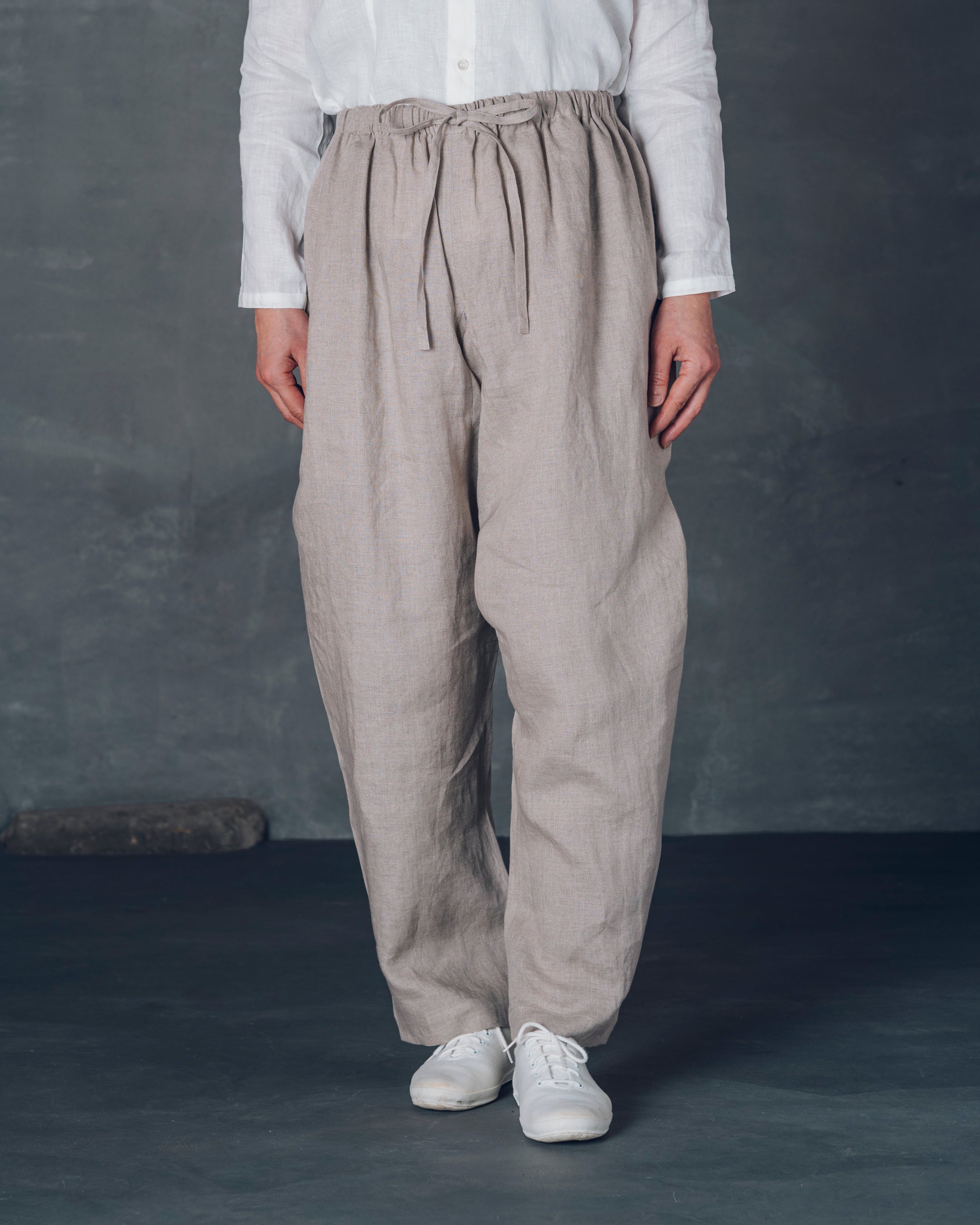 ［かるさんワイド］リネン/生成