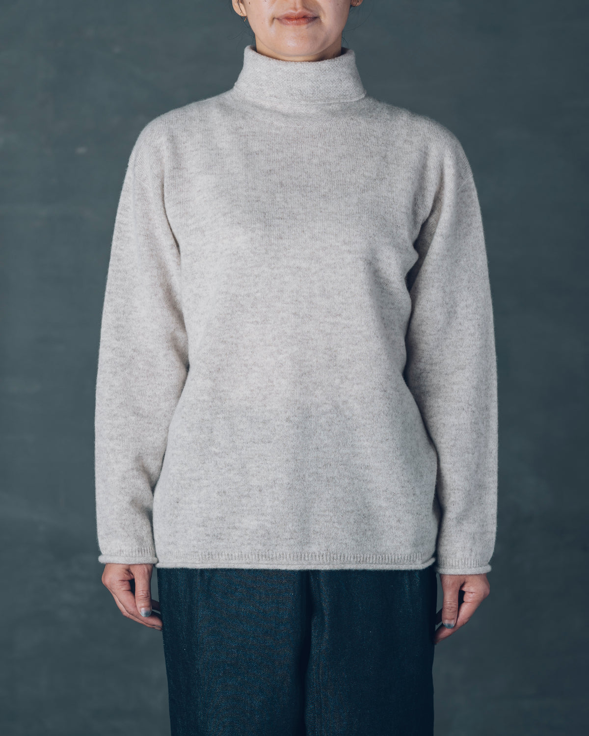 [Crewneck Sweater] Merino Wool / Tasmania Brown Size 1