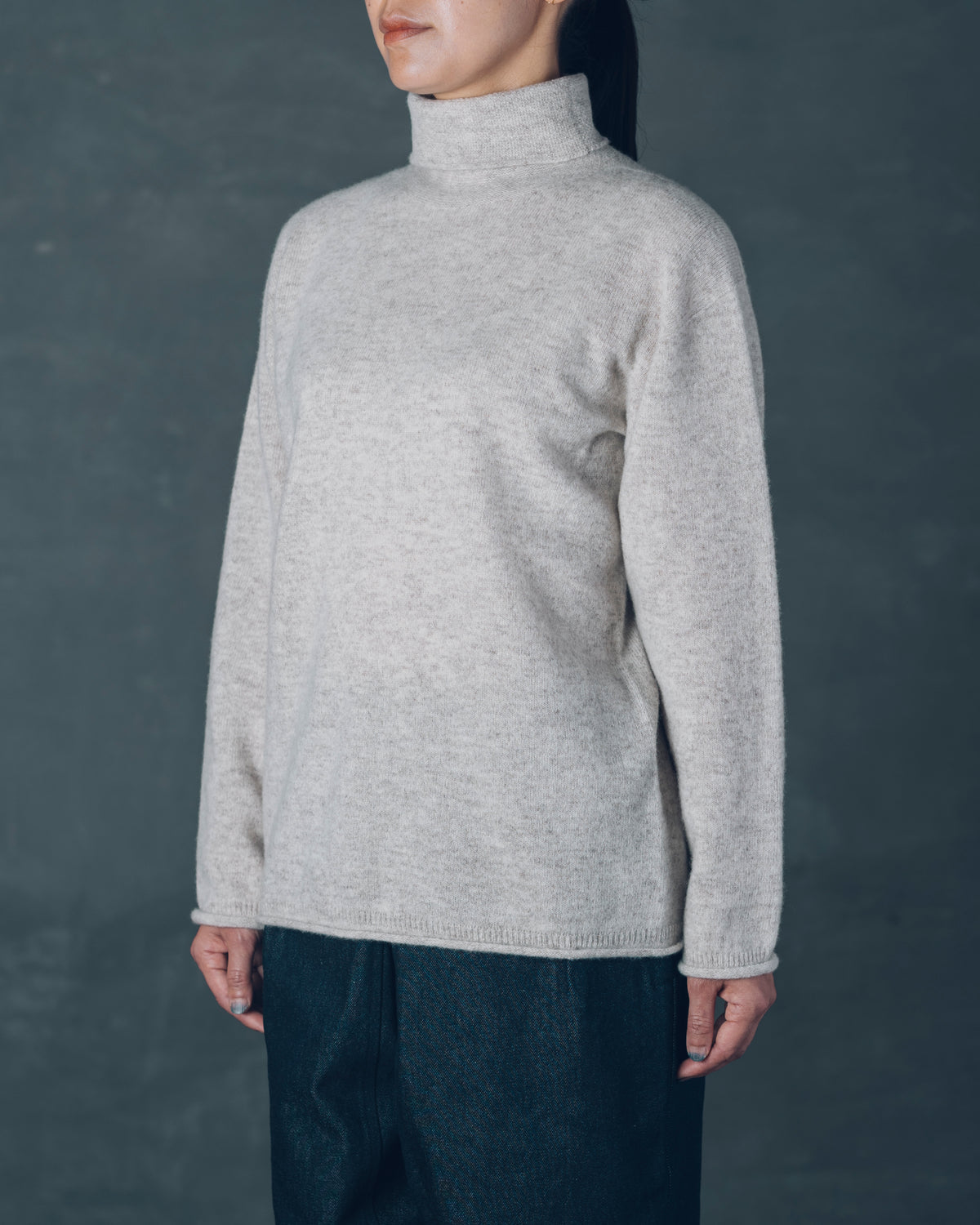 [Crewneck Sweater] Merino Wool / Tasmania Brown Size 1