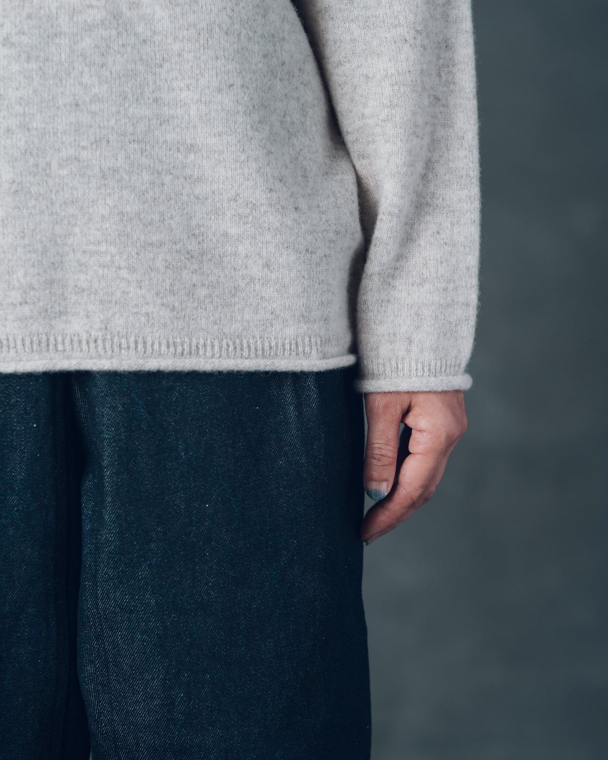 [Crewneck Sweater] Merino Wool / Tasmania Brown Size 1