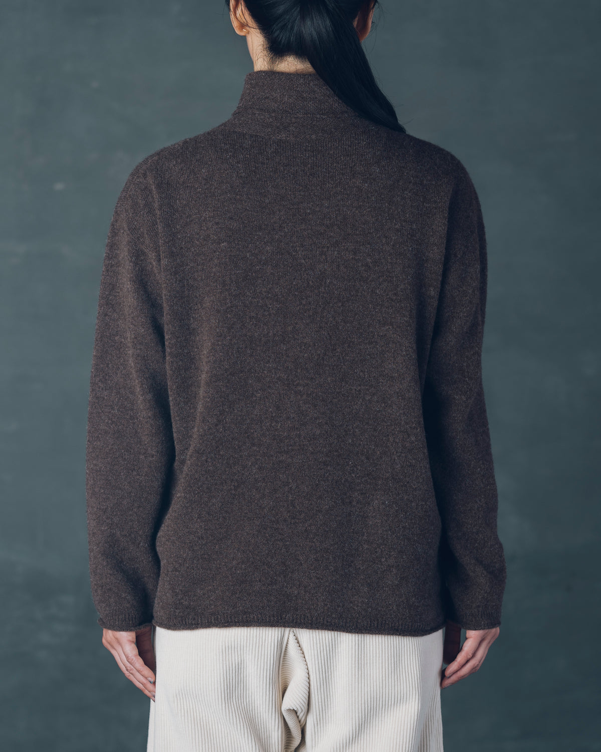 [Crewneck Sweater] Merino Wool / Tasmania Brown Size 1