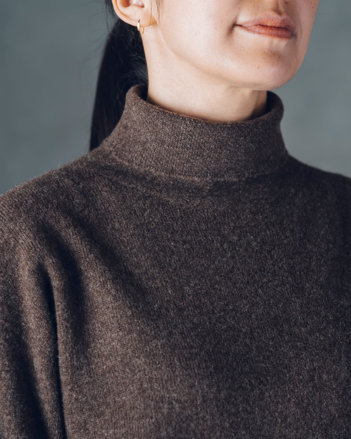 [Crewneck Sweater] Merino Wool / Tasmania Brown Size 1
