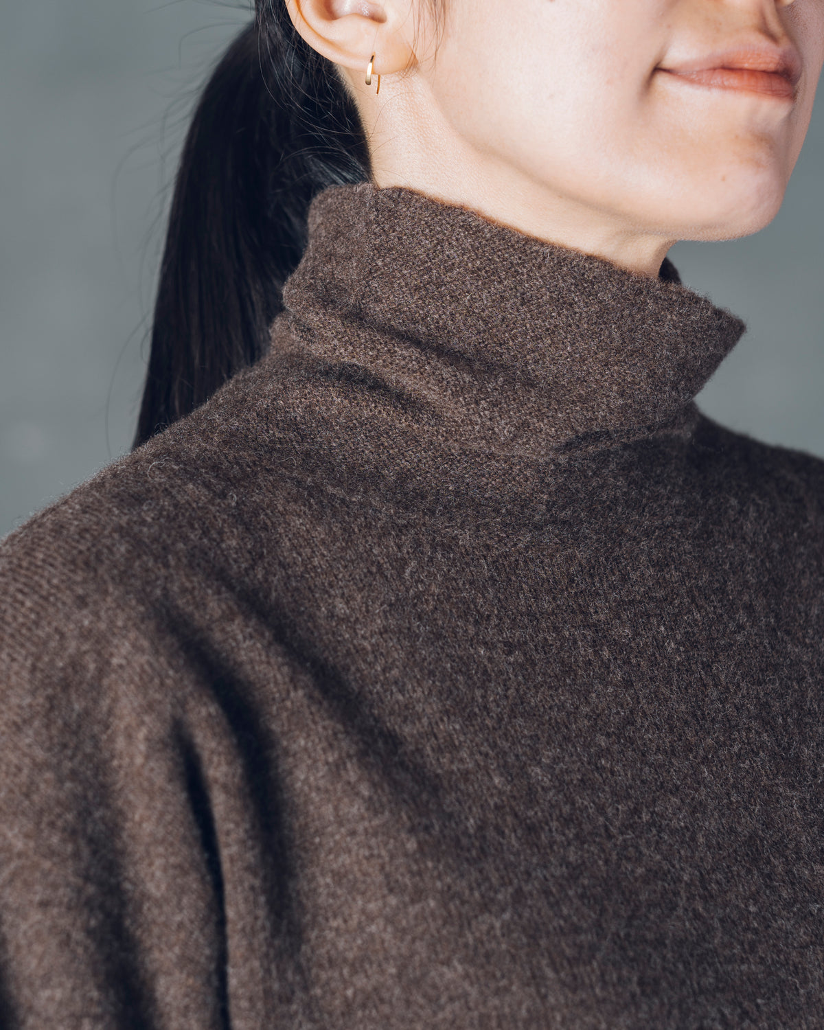 [Crewneck Sweater] Merino Wool / Tasmania Brown Size 1