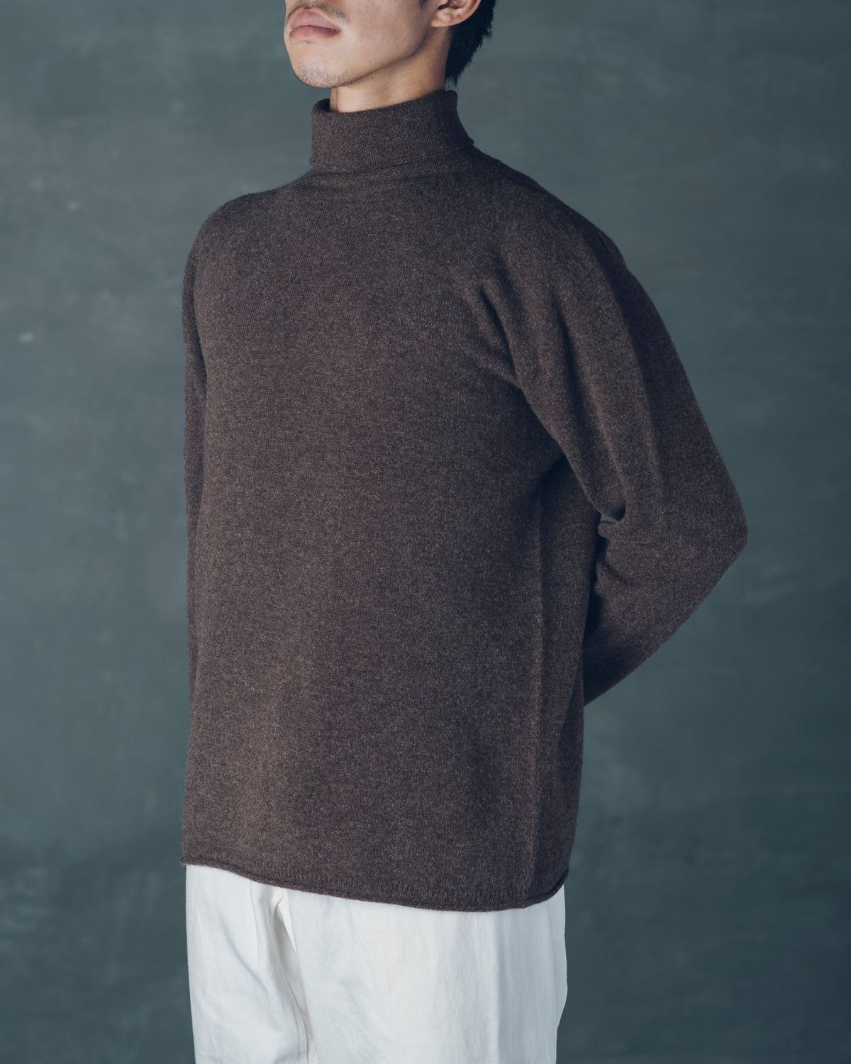 [Crewneck Sweater] Merino Wool / Tasmania Brown Size 1