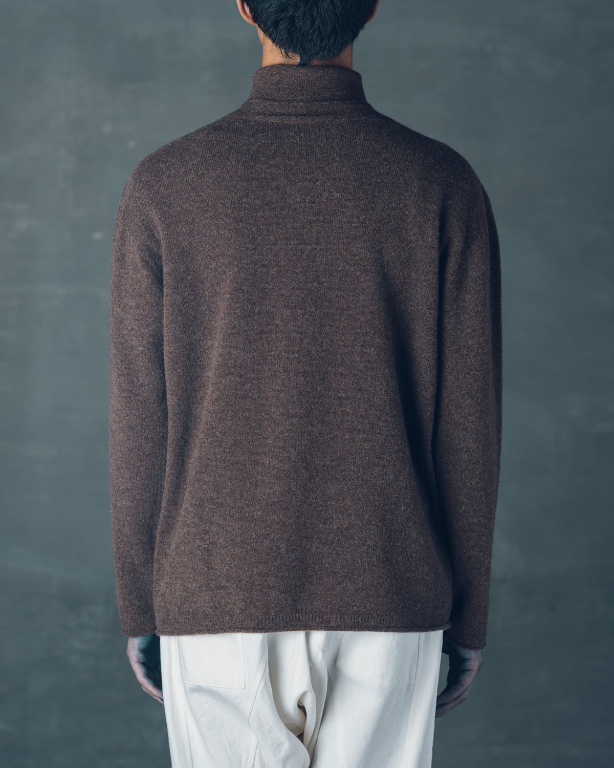 [Crewneck Sweater] Merino Wool / Tasmania Brown Size 1