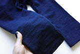 [Kids' tatami, hakama, and lightweight fabric] Indigo-dyed cotton/For handmade use