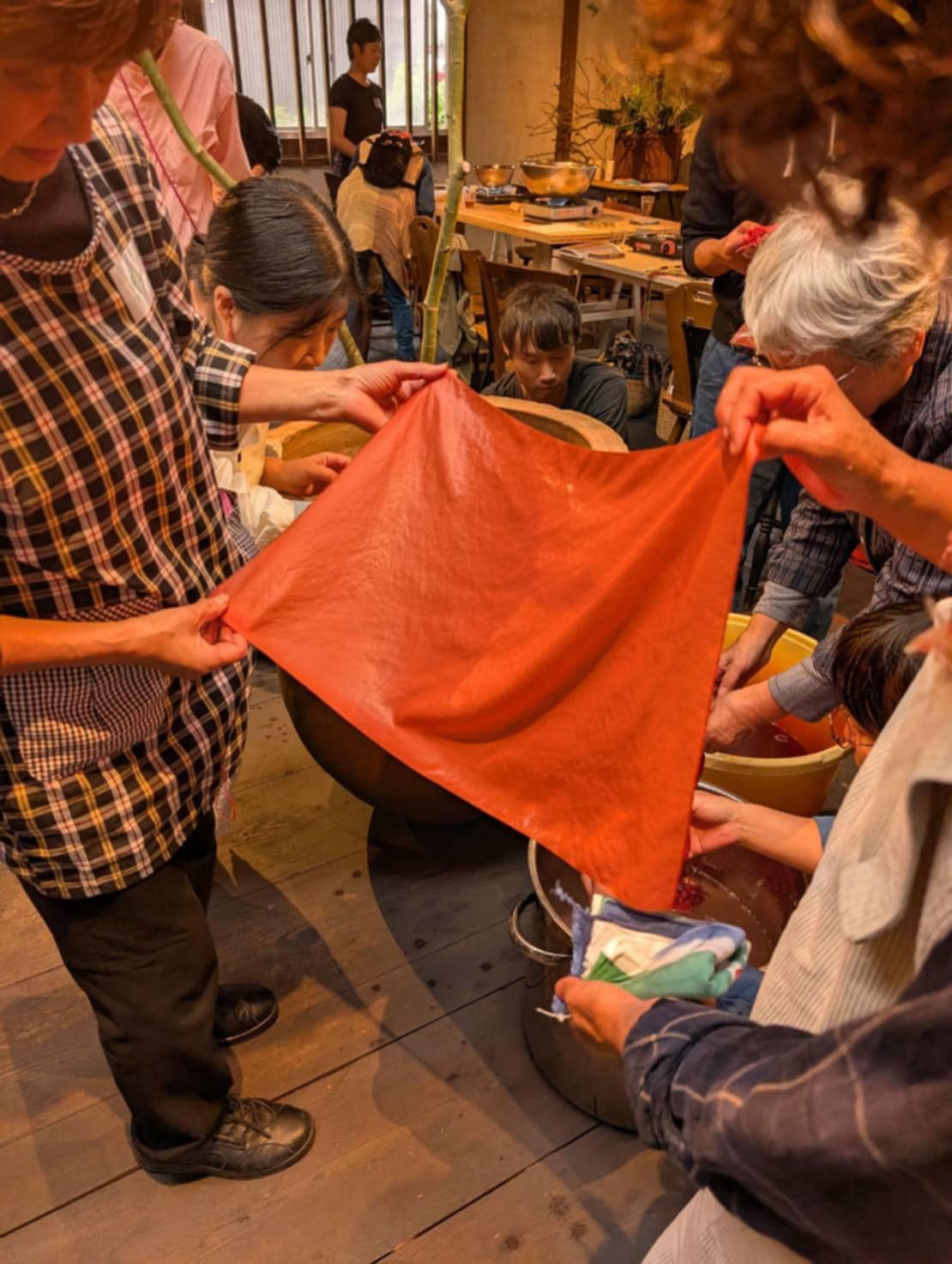 5/12-13 日本茜染め・二日間集中講座 in 石徹白