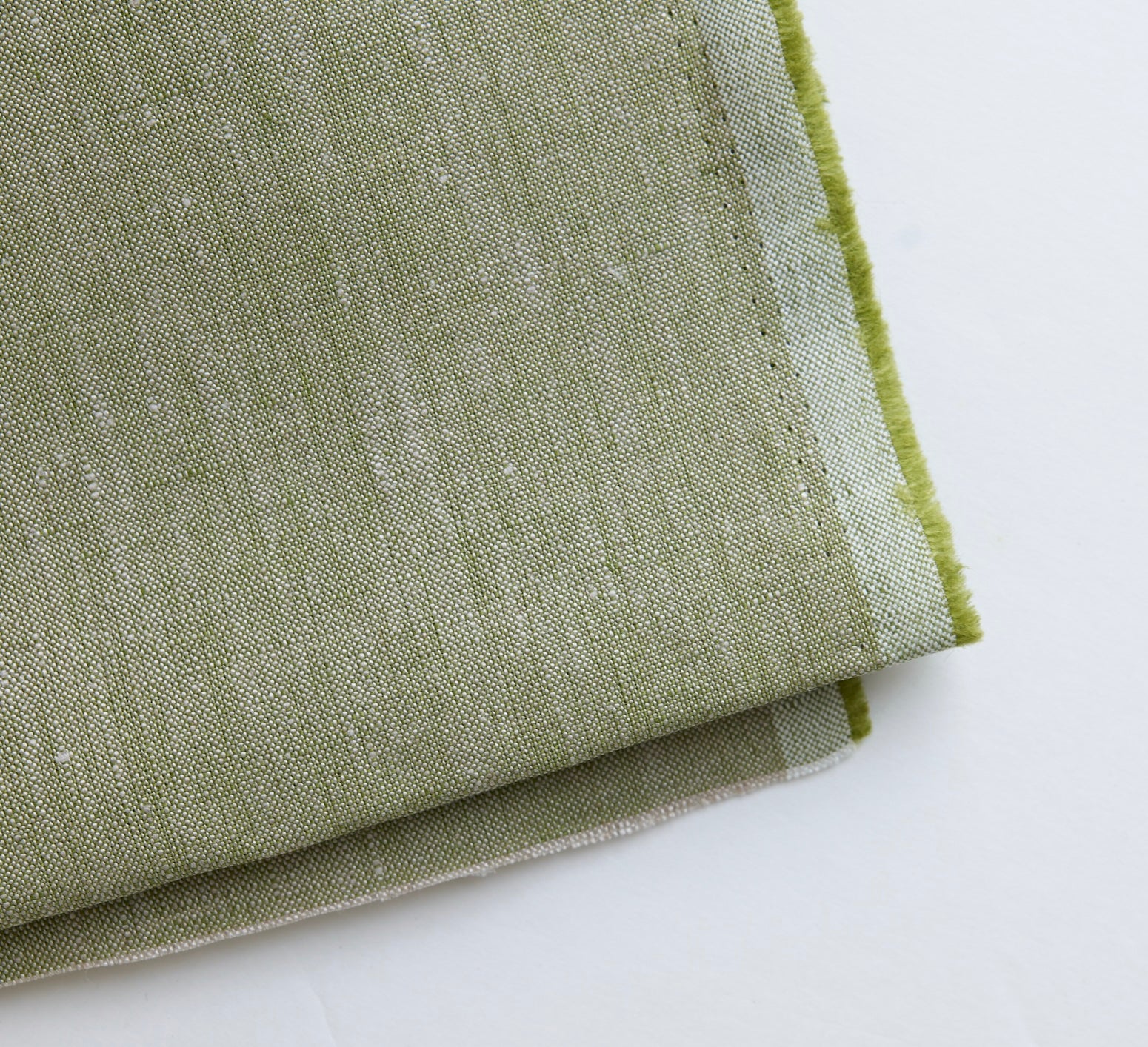 [Shirt/Bottom Fabric] Linen Rescue / Green