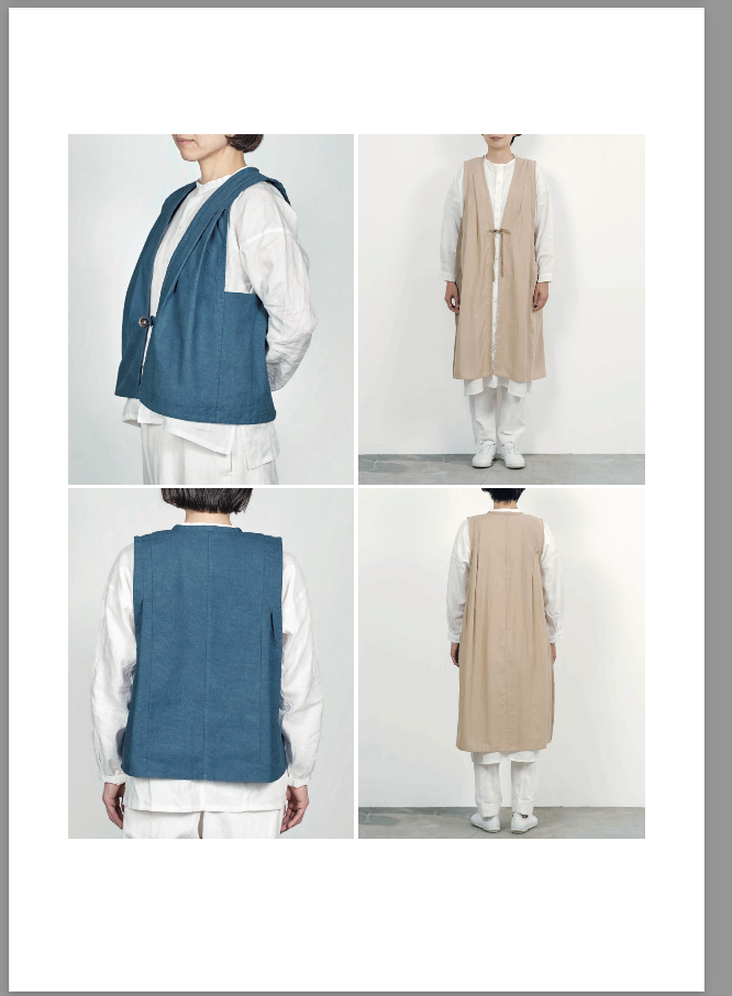 Digital version [Itoshiro Folk Clothing Series] How to make a sleeveless kimono