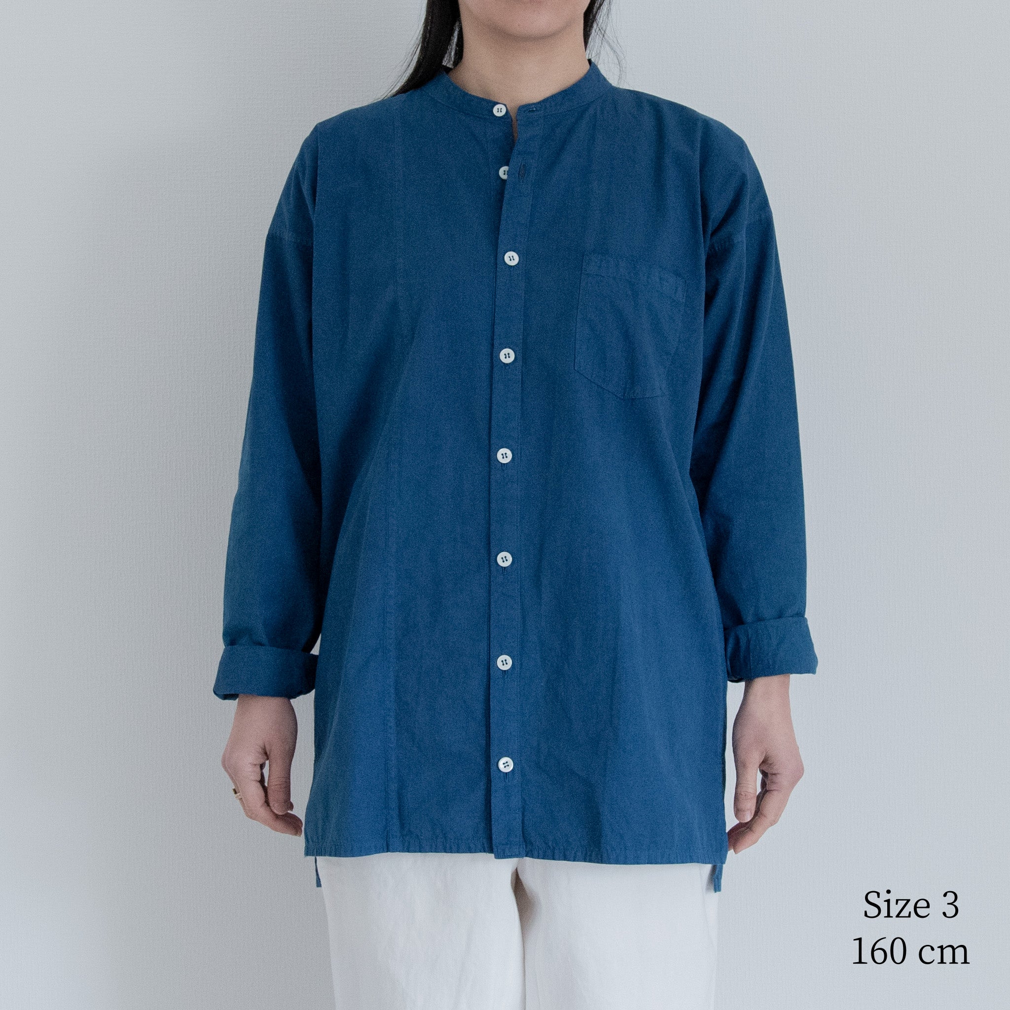 [Echizen Shirt] Organic cotton/Indigo blue