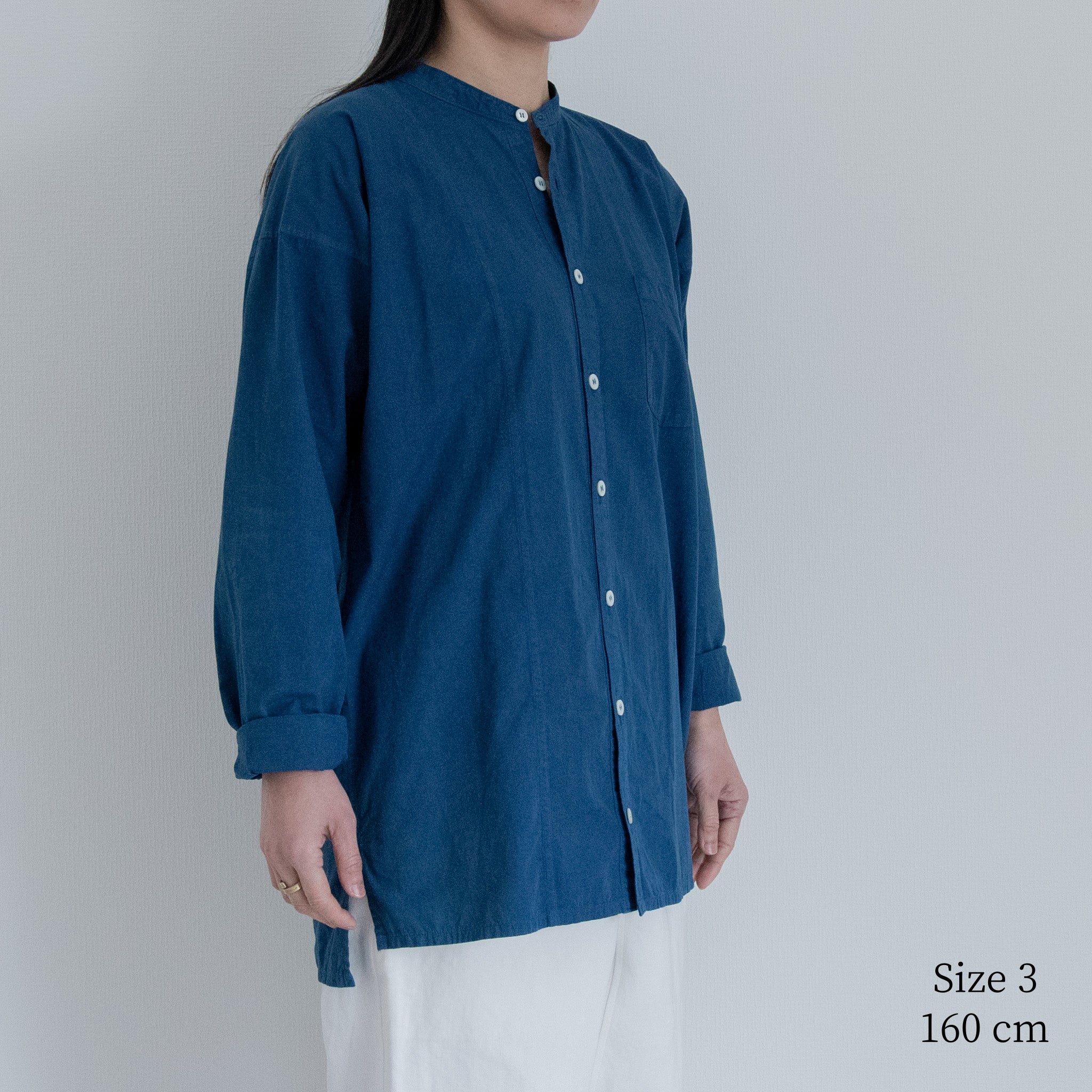 [Echizen Shirt] Organic cotton/Indigo blue