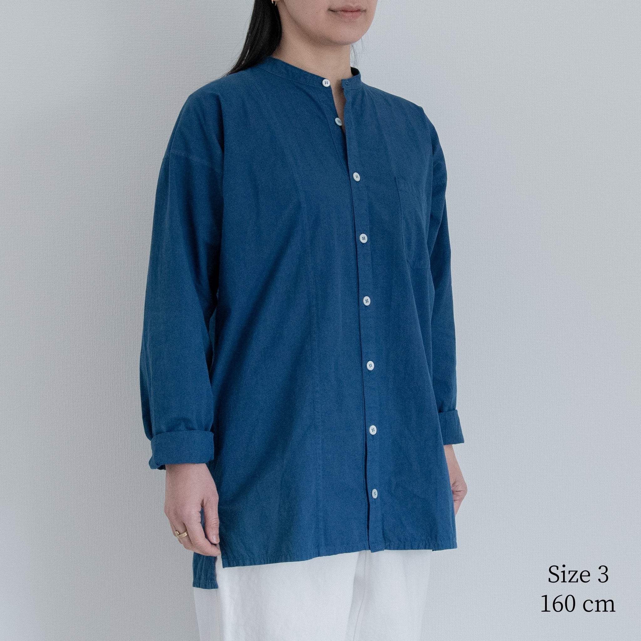 [Echizen Shirt] Organic cotton/Indigo blue