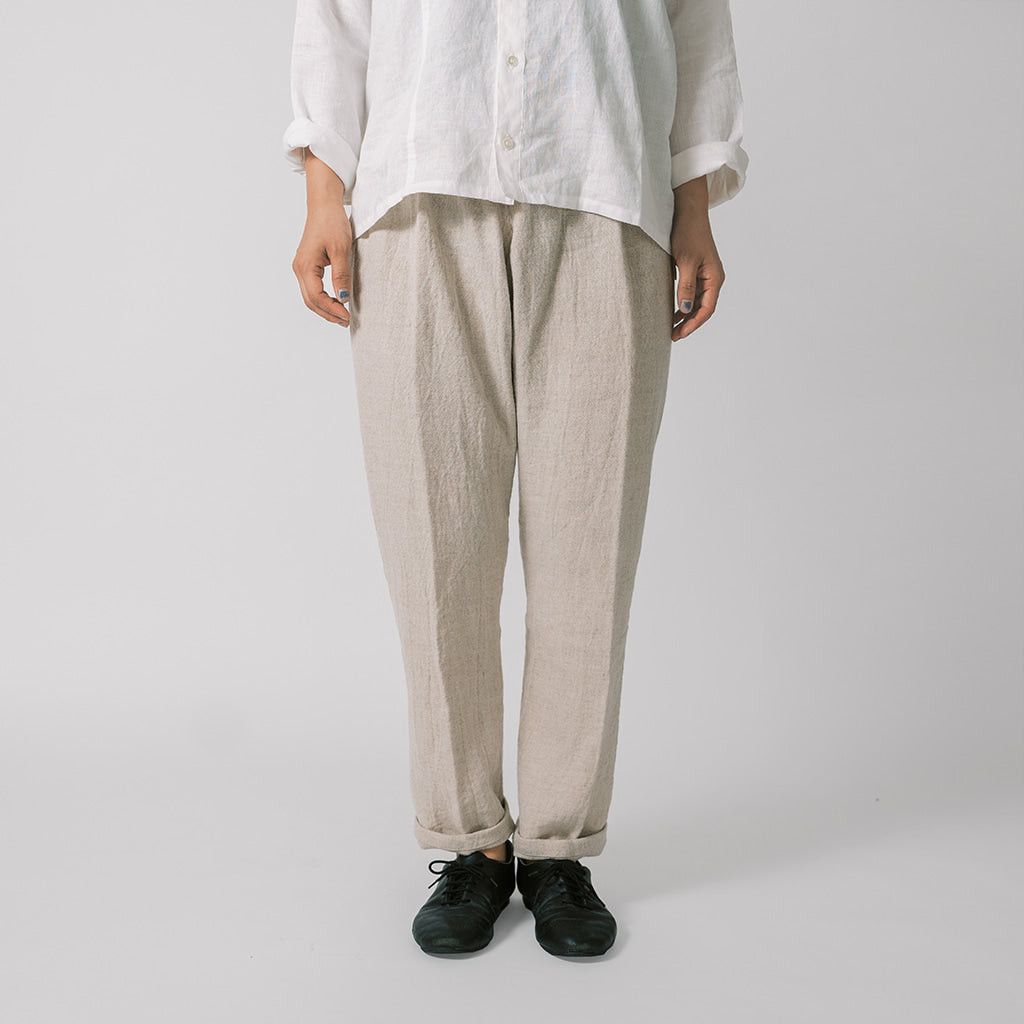 [Tatsuke] Wool linen/natural color