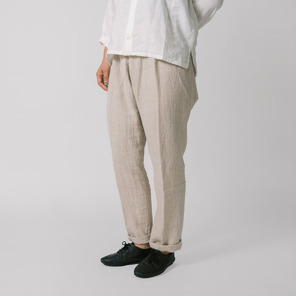 [Tatsuke] Wool linen/natural color