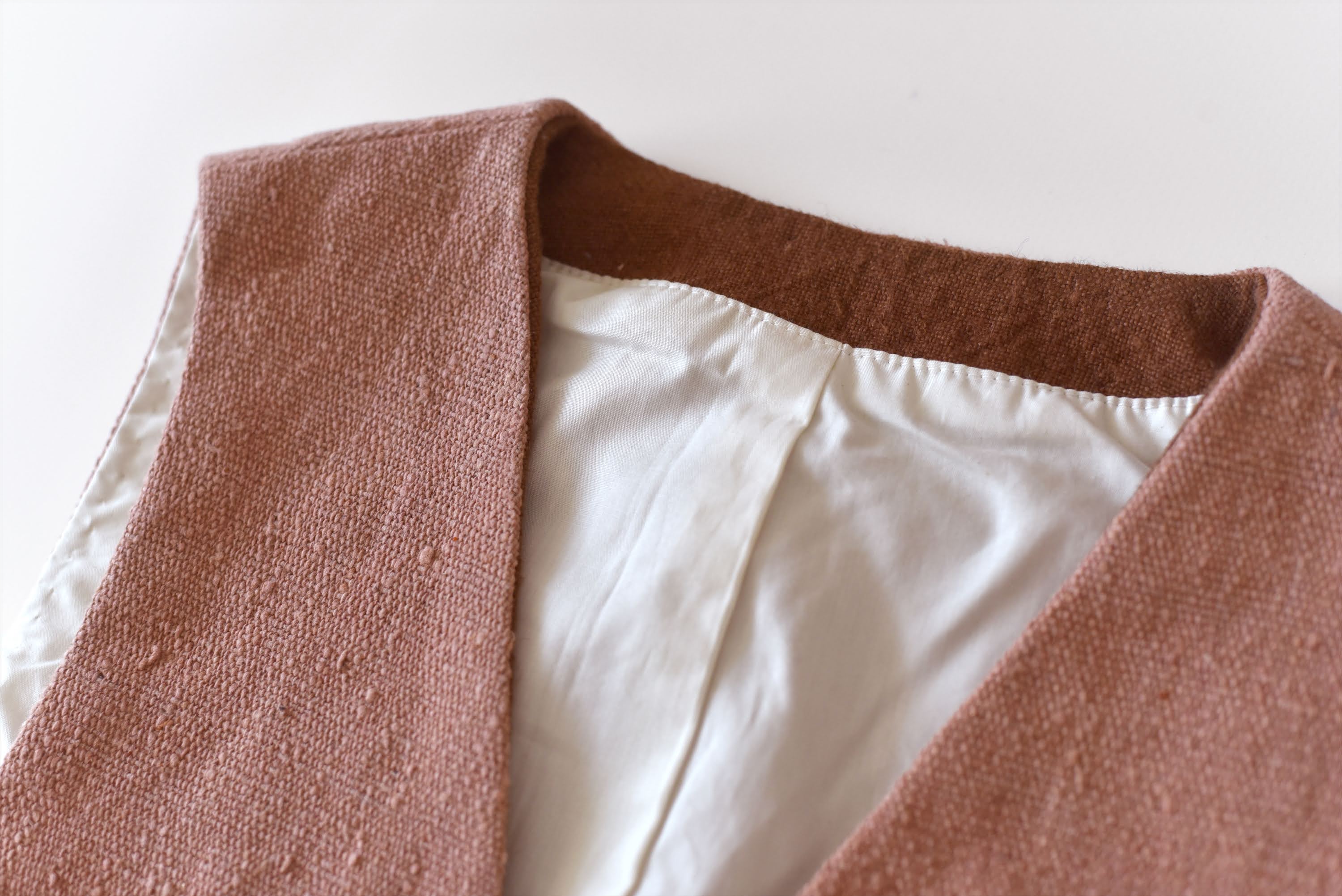 [Vest] Organic cotton/pink (madder) with pocket