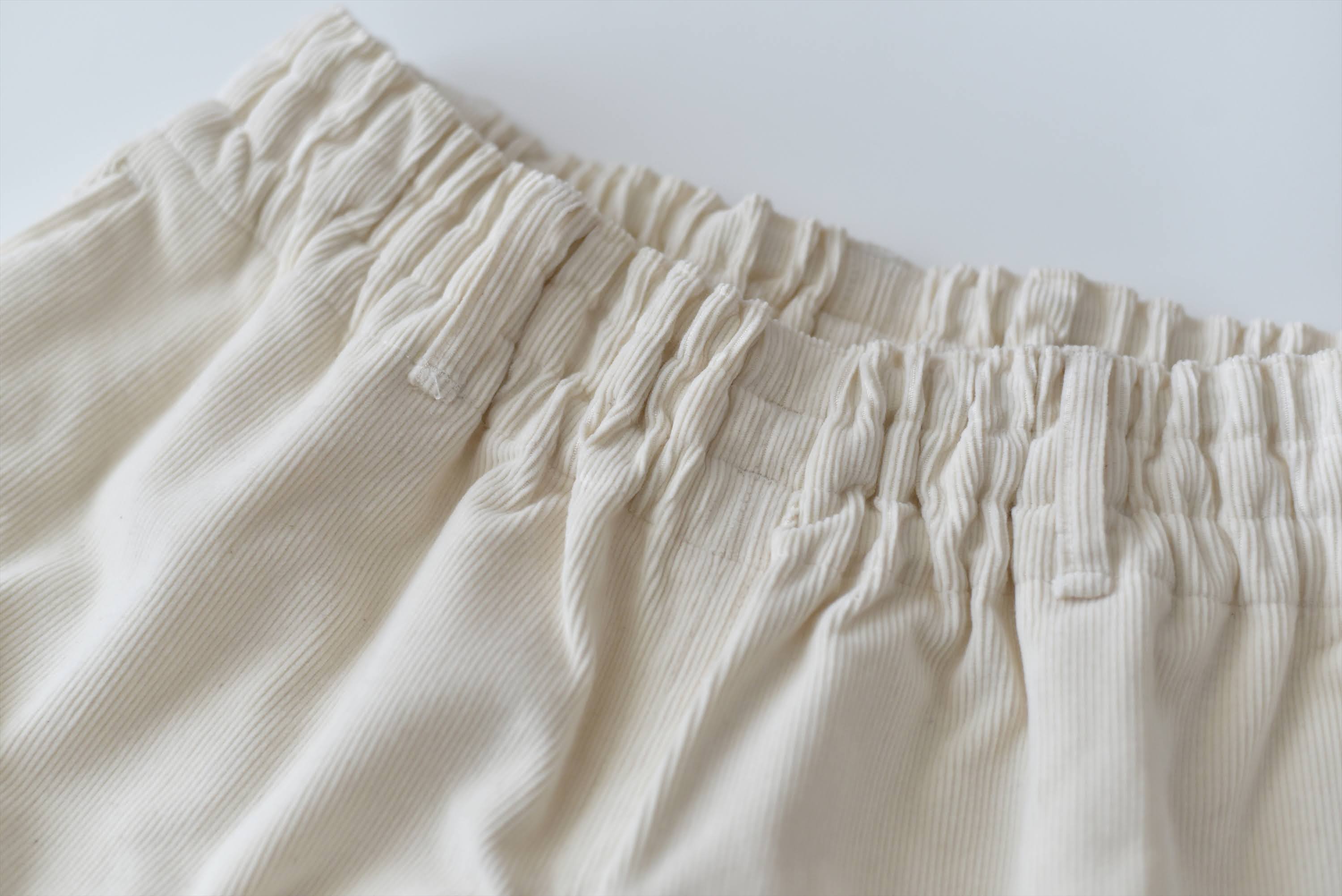 [Tatsuke] Organic cotton/corduroy/white