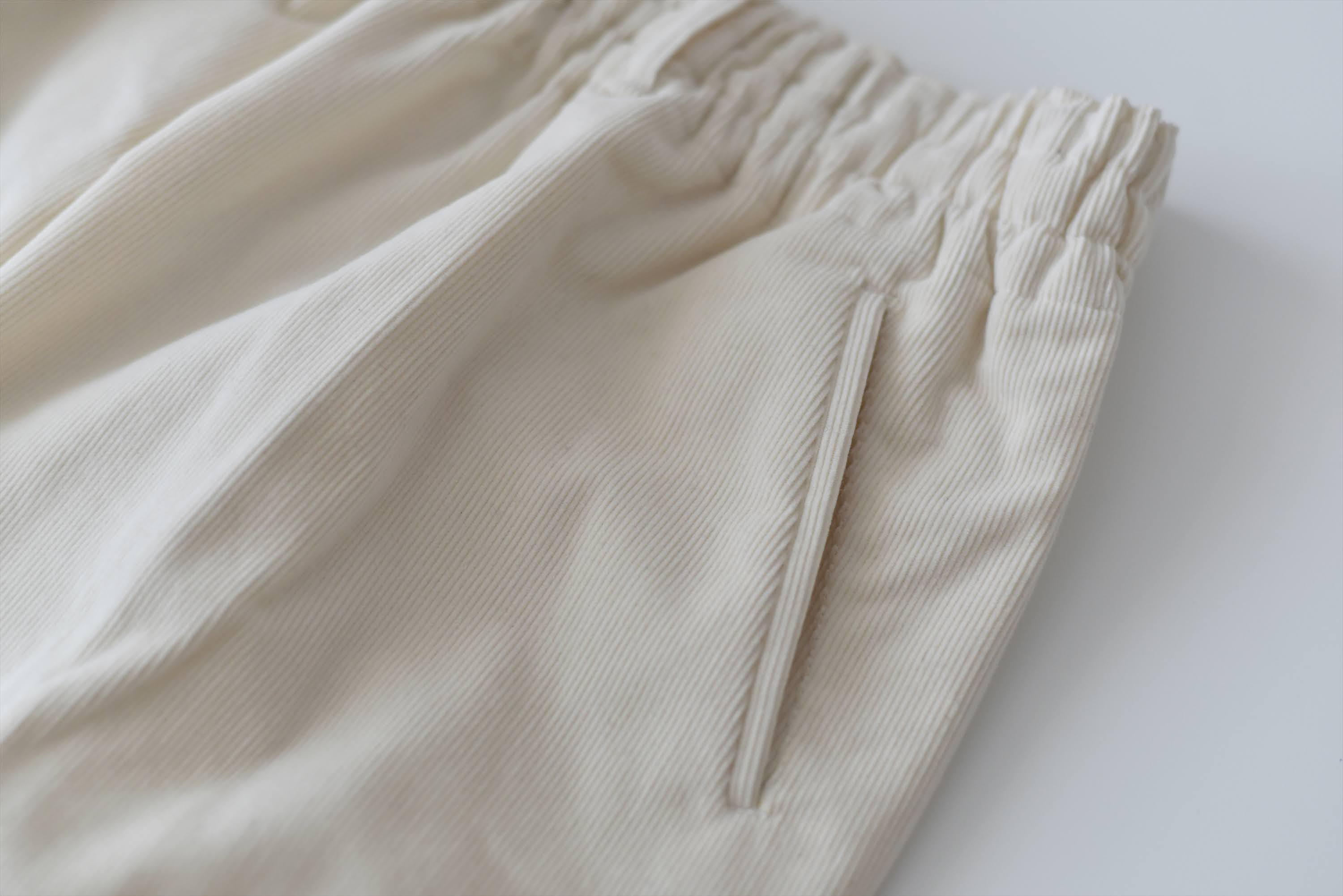 [Tatsuke] Organic cotton/corduroy/white