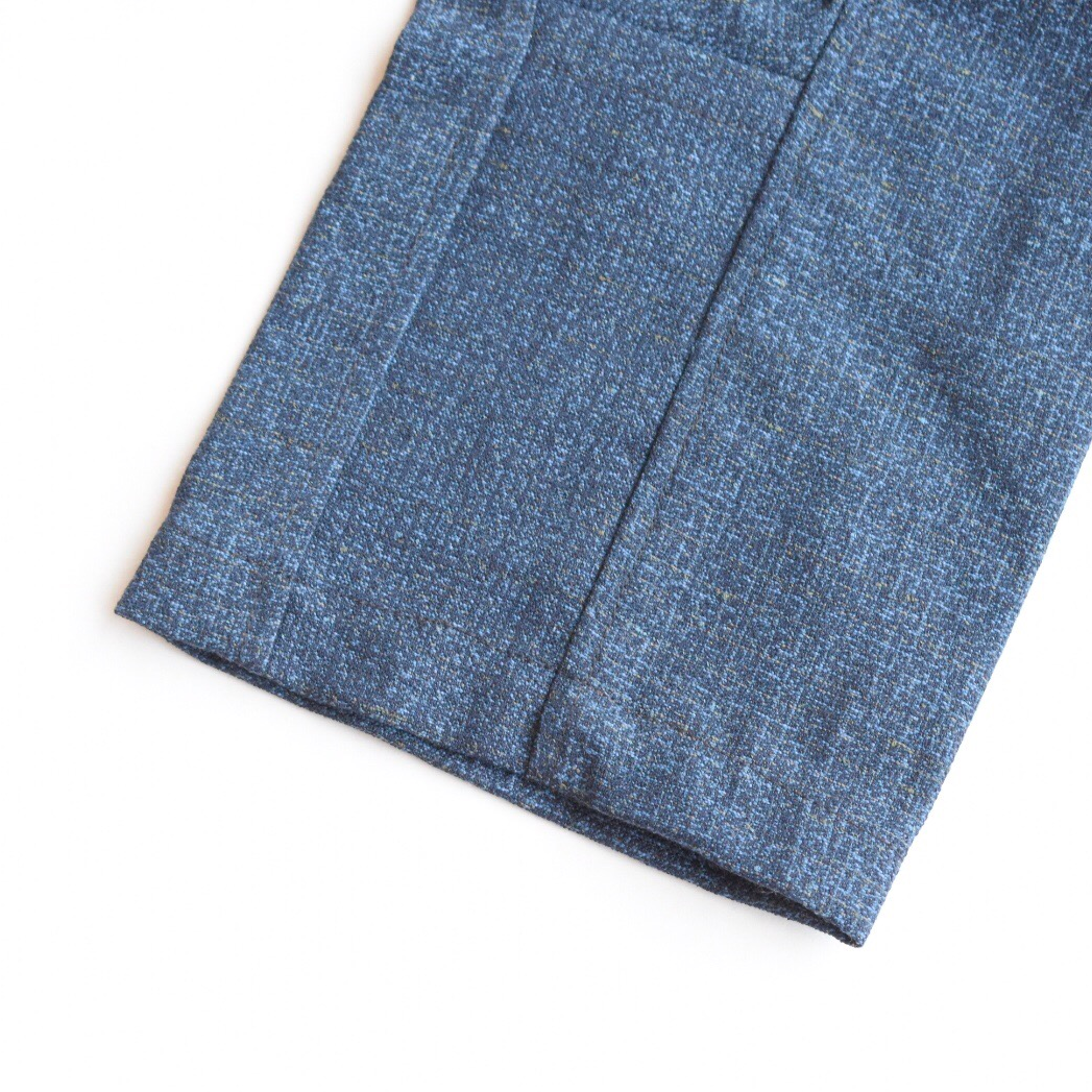 [Kids' Tsuke] Wool Kimono Fabric/Navy