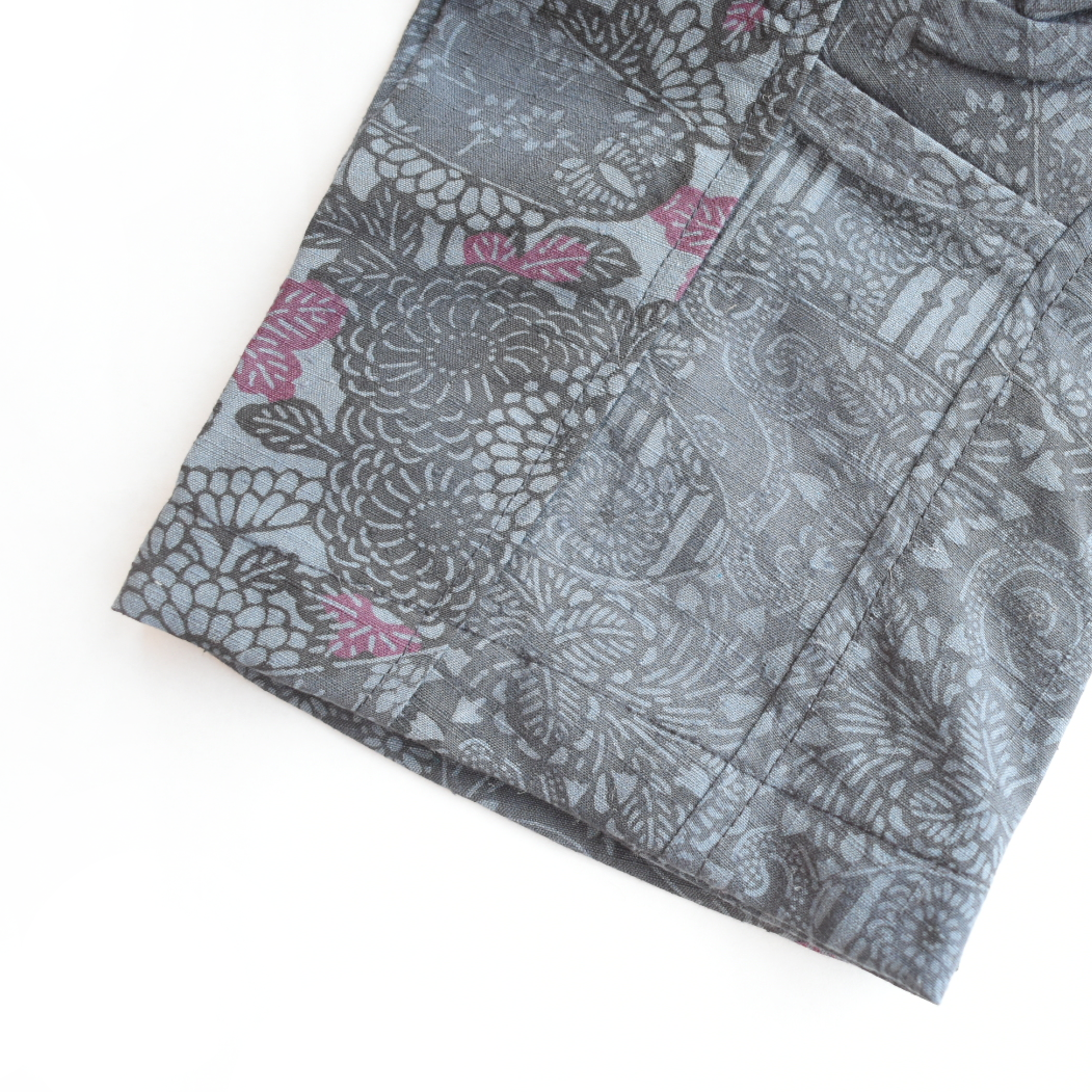 [Kids Tatsuke] Arabesque pattern/Dark gray