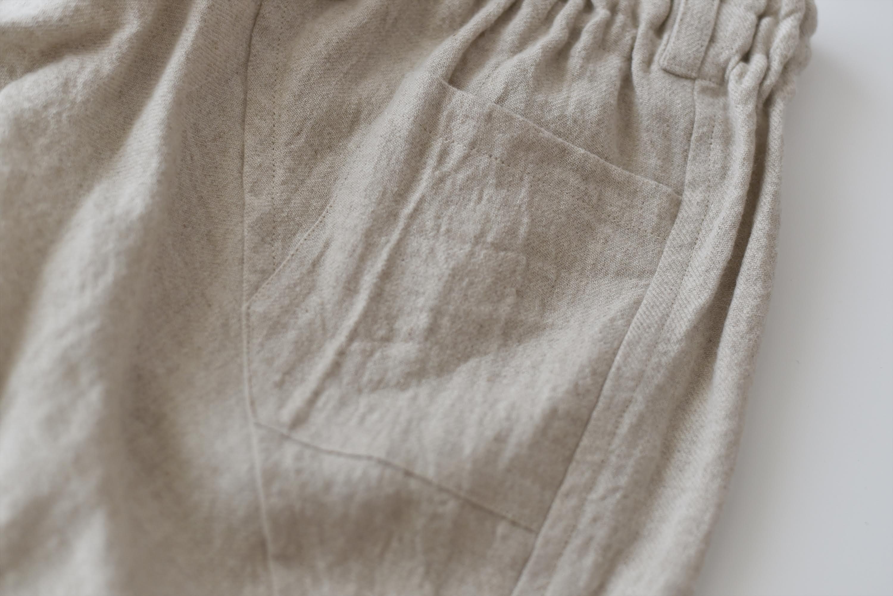 [Tatsuke] Wool linen/natural color