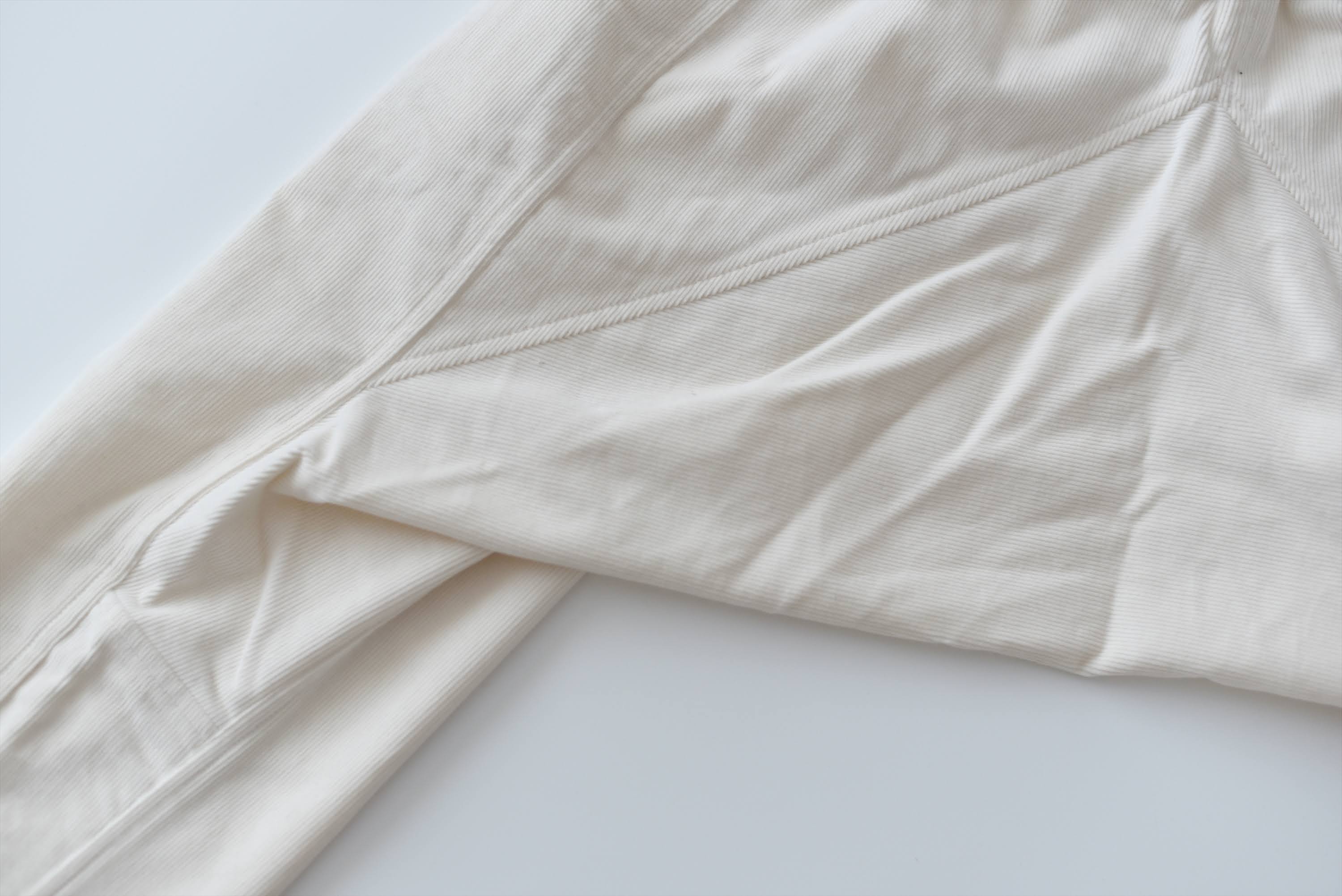 [Tatsuke] Organic cotton/corduroy/white