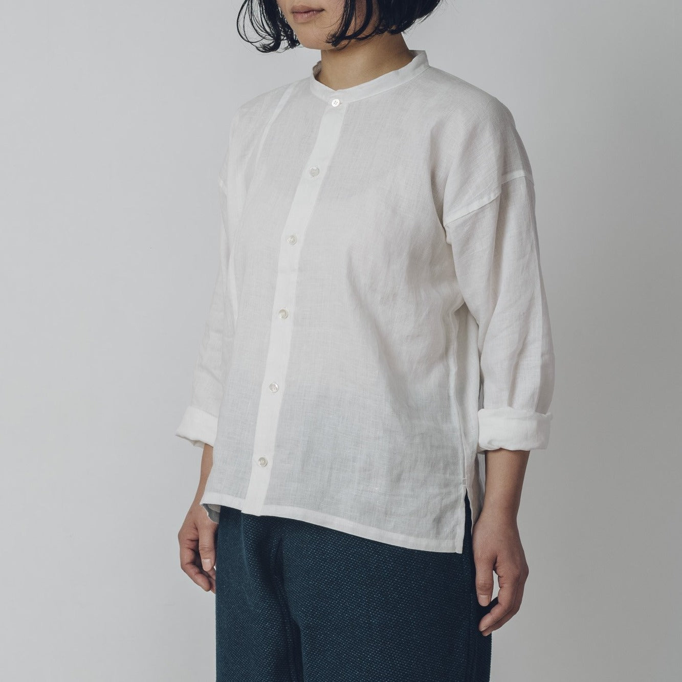 [Echizen Shirt] Linen/White