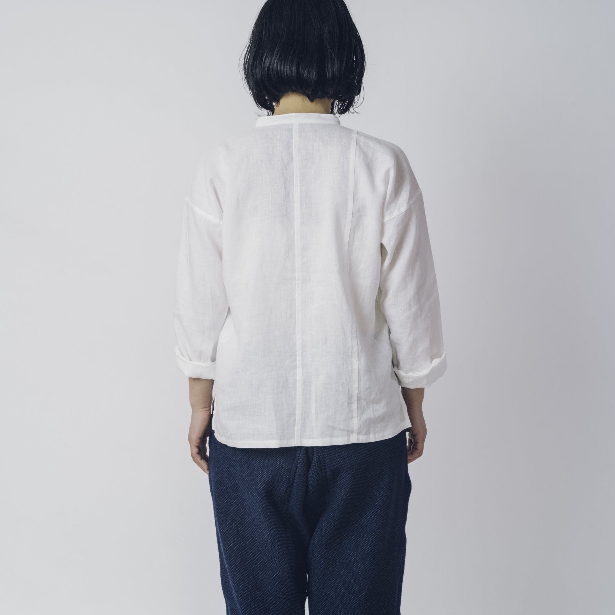 [Echizen Shirt Kit] Linen White/Hand-sewn