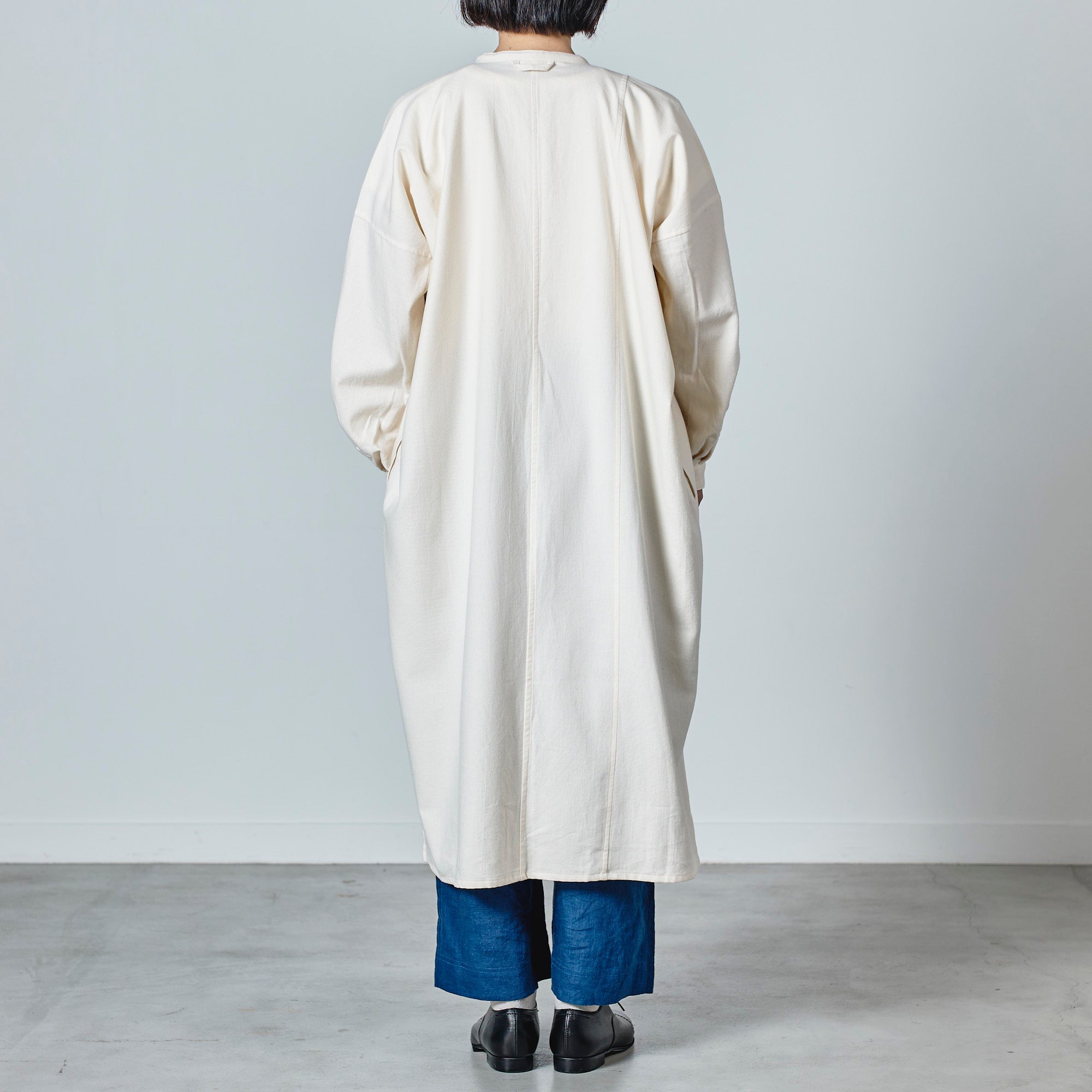 [Echizen One-piece] Organic cotton flannel/off-white