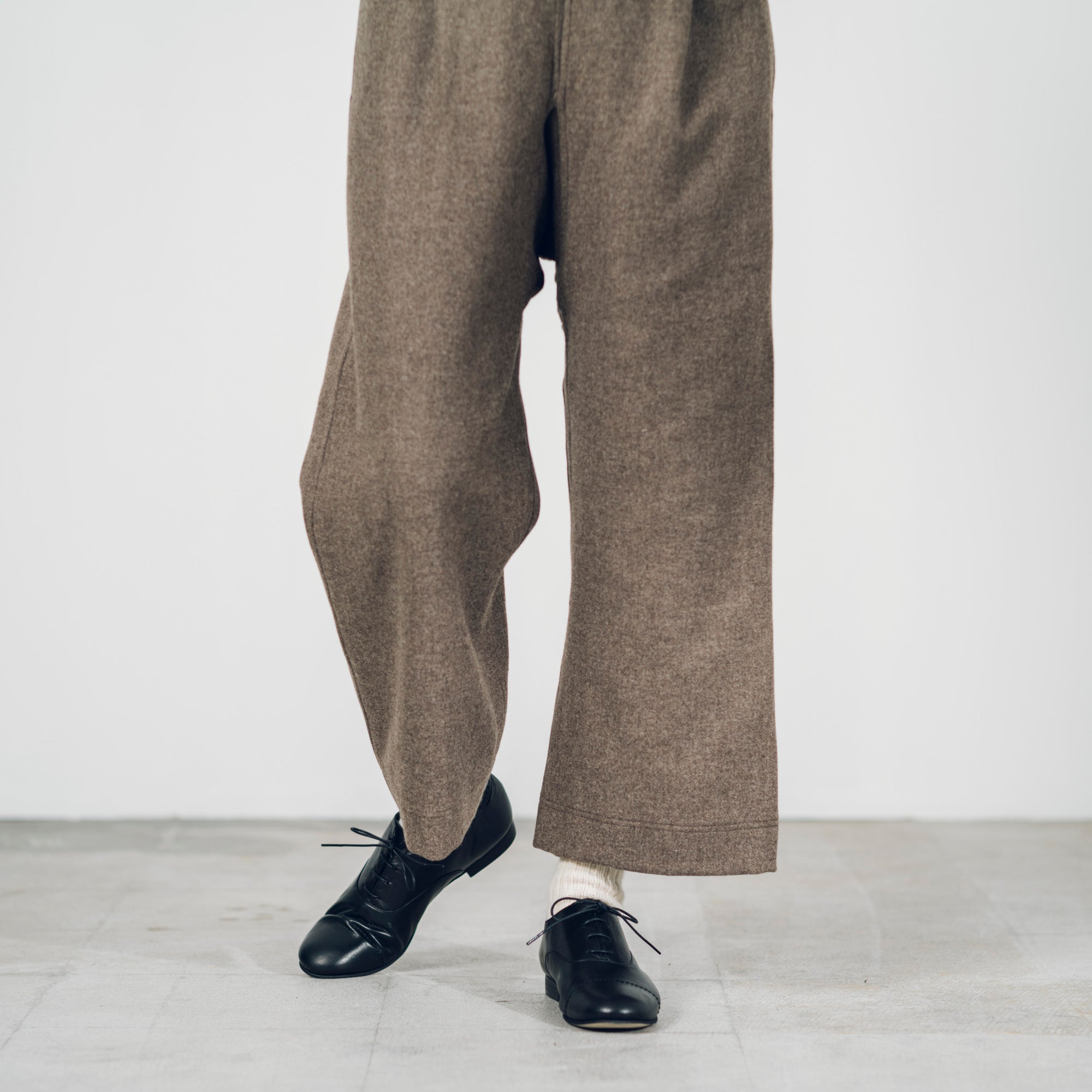 [Hakama] Wool (black merino) / gray