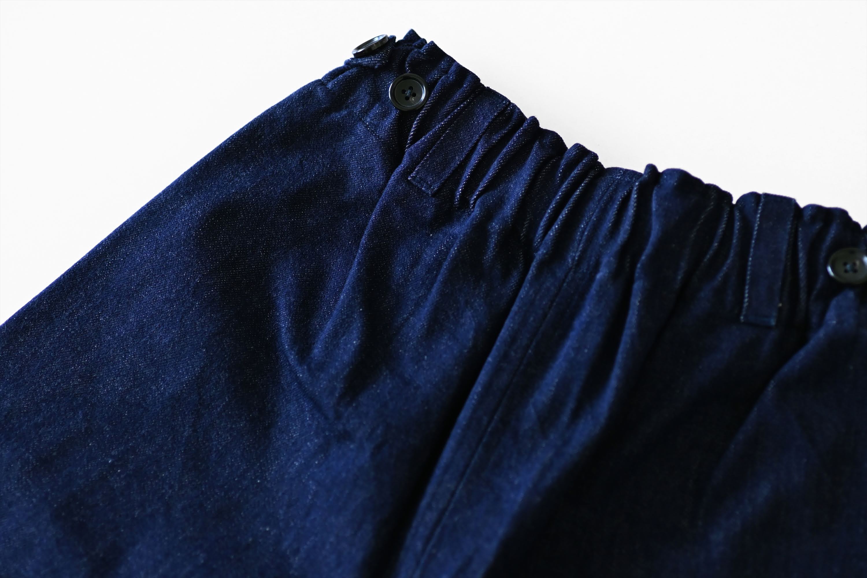 [Hakama] Organic cotton denim/indigo dyed dark