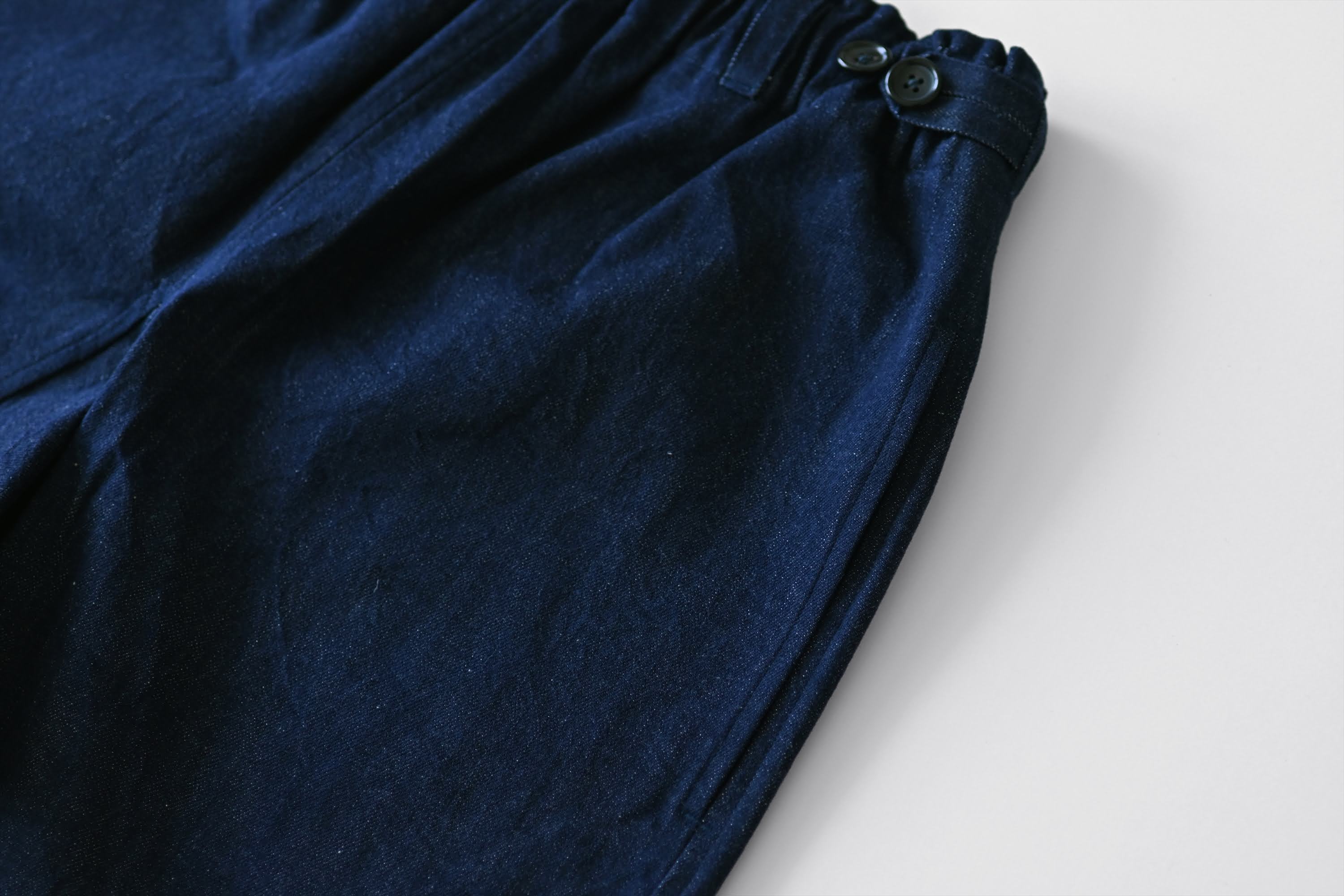 [Hakama] Organic cotton denim/indigo dyed dark