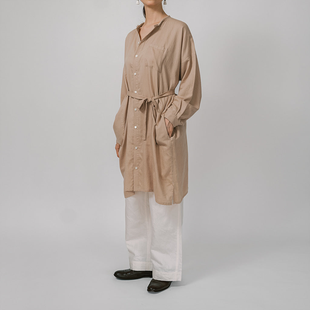 [Echizen One-piece] Organic cotton/ Light brown (walnut)