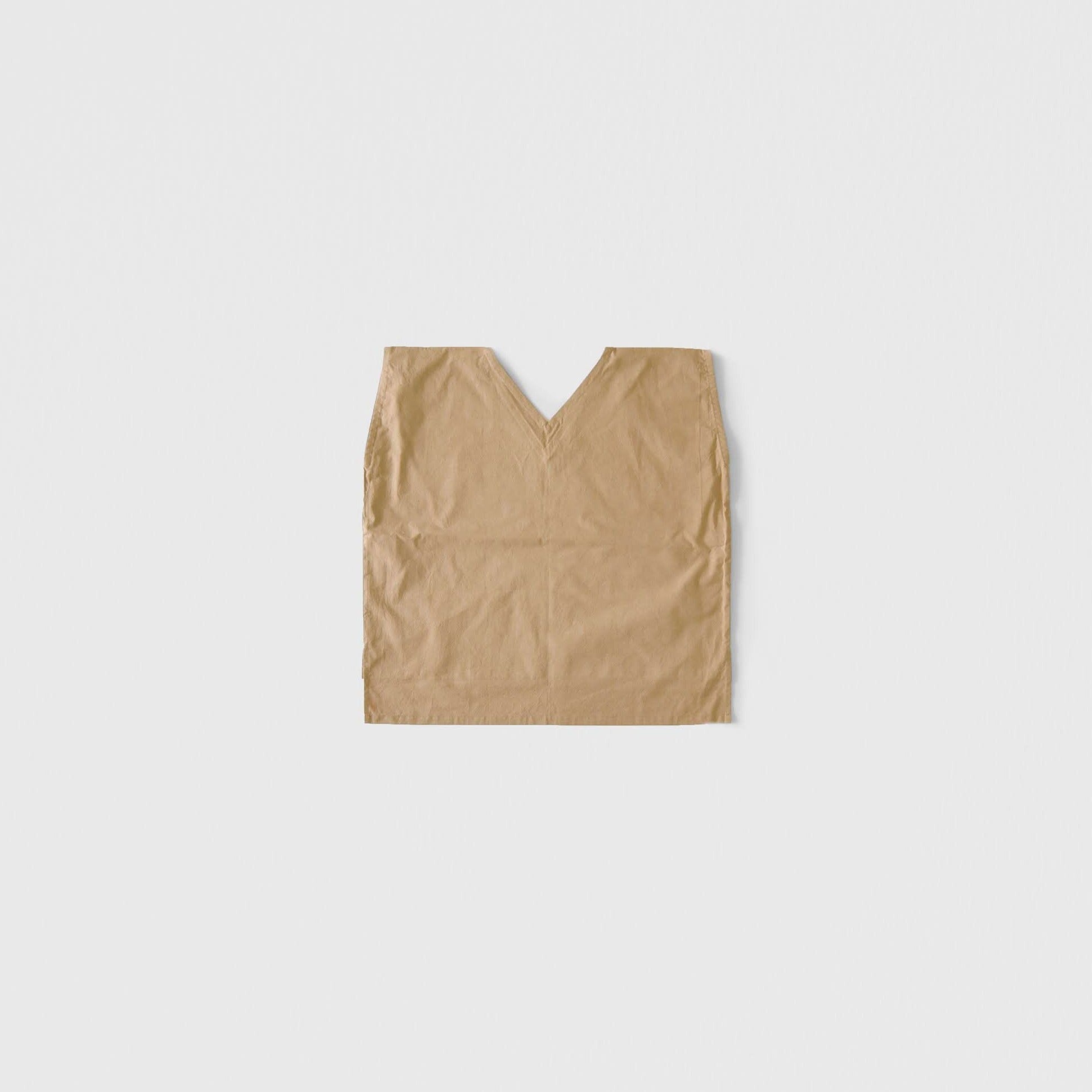 [Shirt] V-neck shirt/organic cotton/beige (cedar)