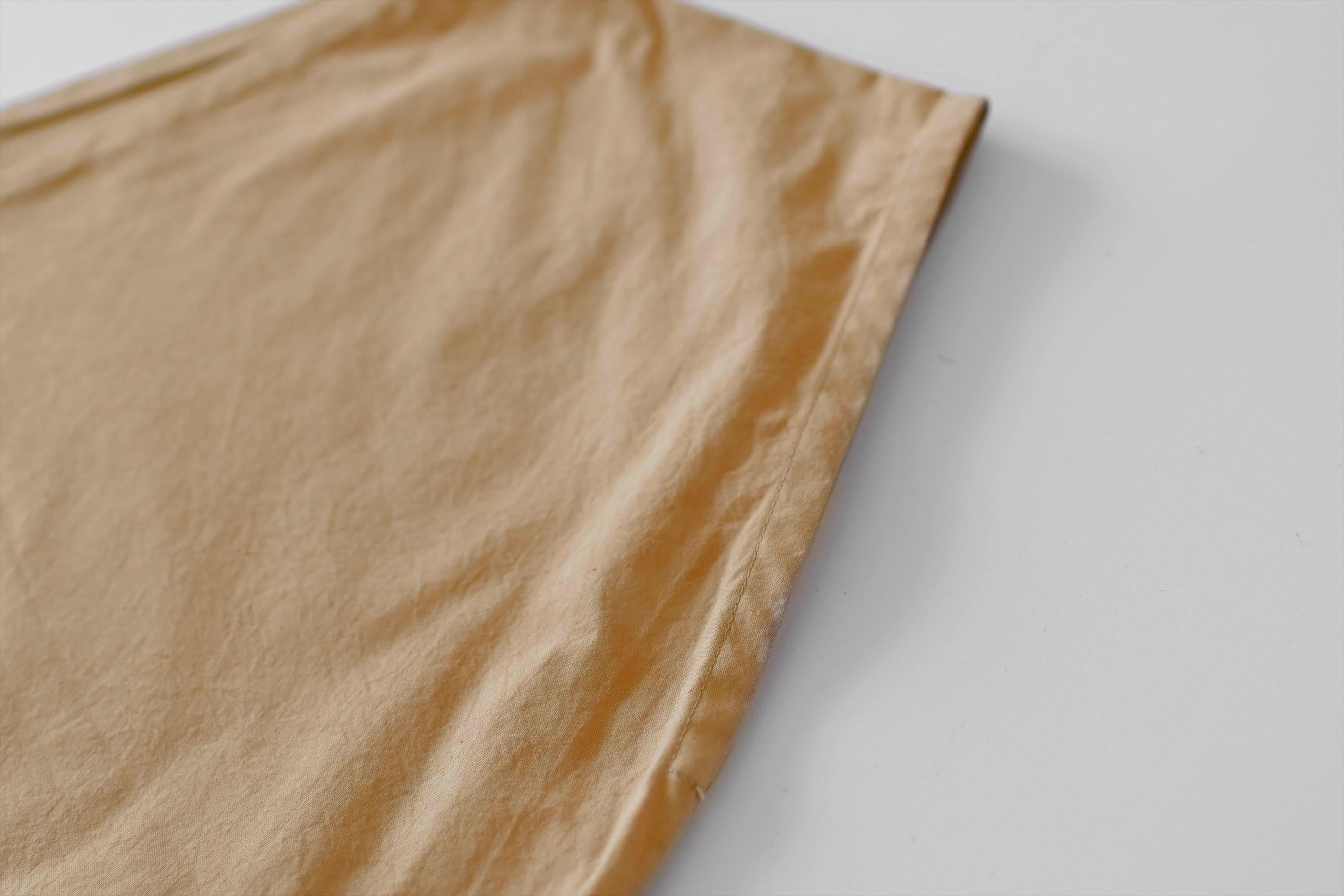 [Shirt] V-neck shirt/organic cotton/beige (cedar)