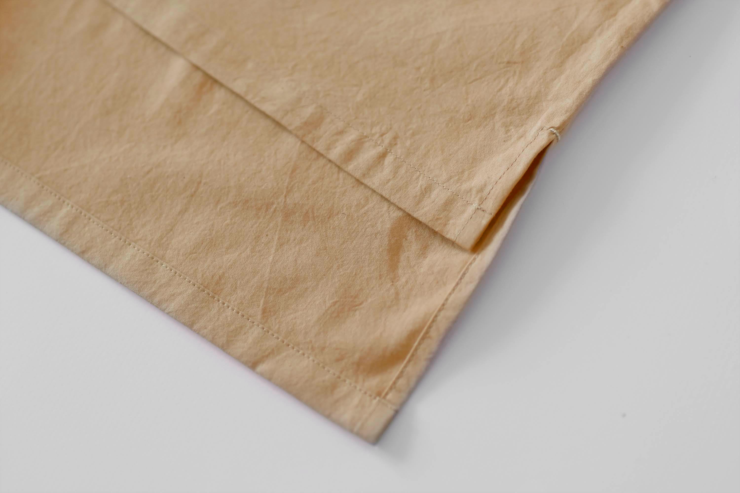 [Shirt] V-neck shirt/organic cotton/beige (cedar)