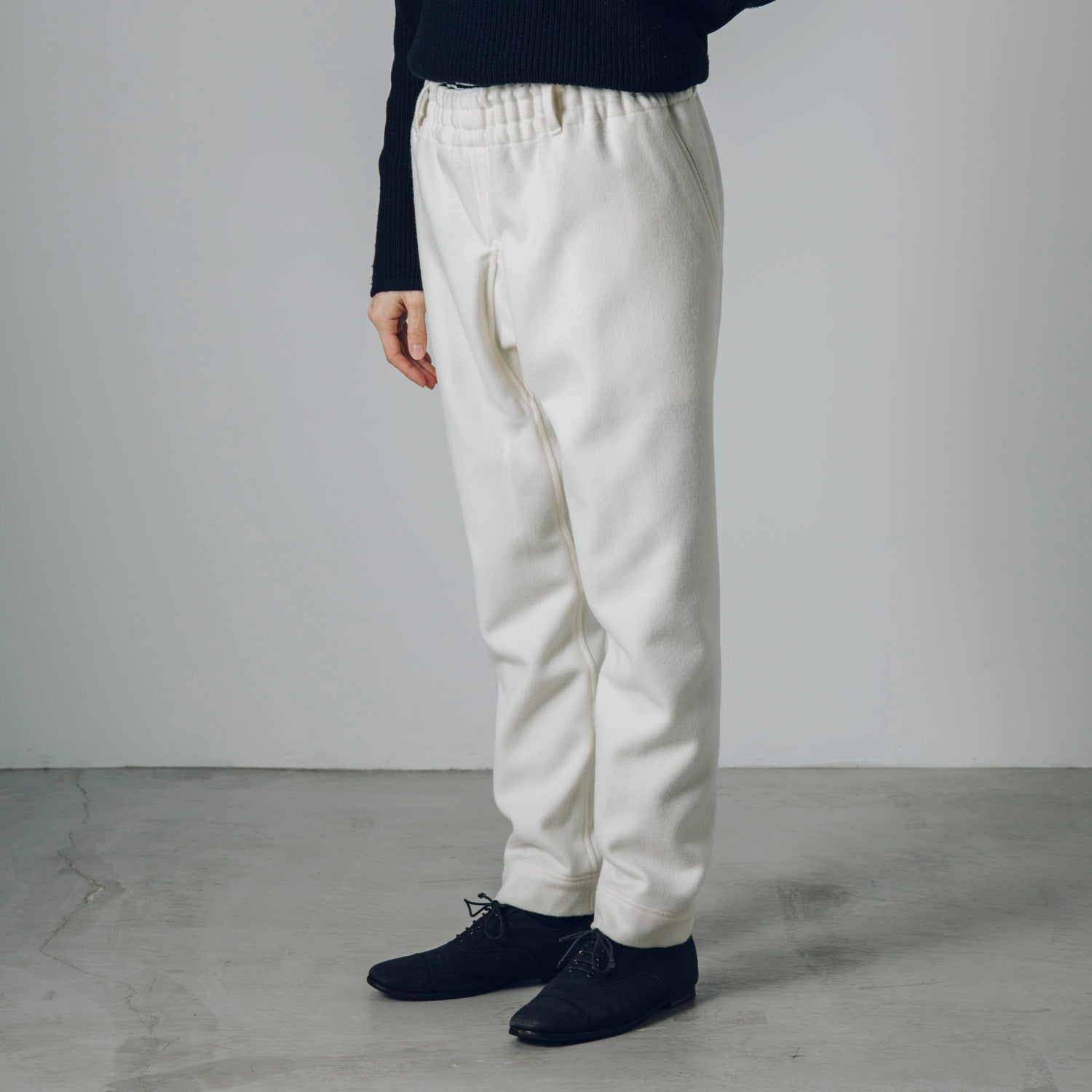 [Tatsuke] Melton wool/white